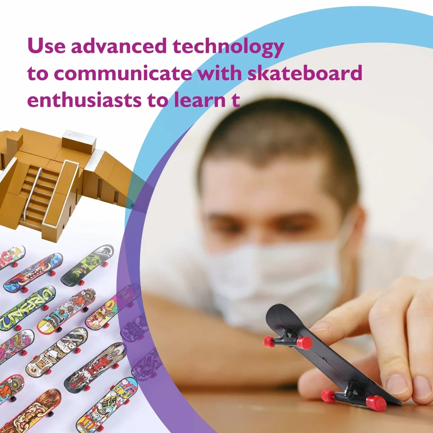 Mini Fingerboard 30 Pièces Professionnel 9.5x2x1.1cm Skateboard Miniature
