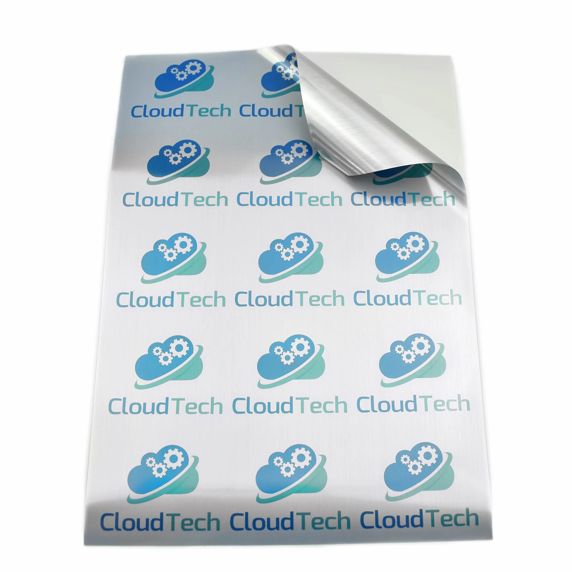 Feuilles d'autocollants en vinyle argenté brossé A4 Evergreen Goods™ | Imperméables, imprimables pour Cricut