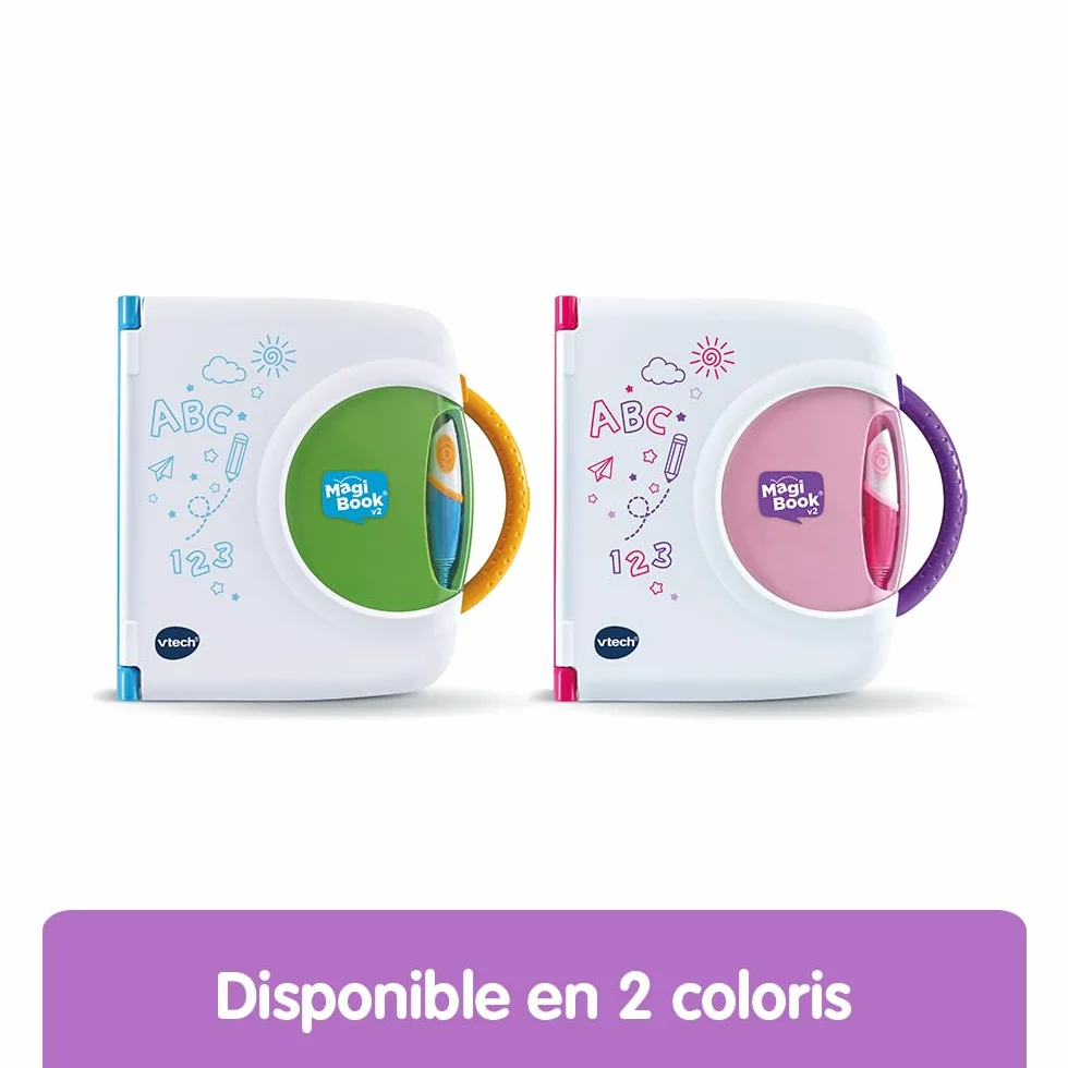 VTech MagiBook Starter Pack Rose, Lecteur Interactif de Livres Éducatifs, Système d'apprentissage Tactile, Cadeau Enfant 2-8 Ans