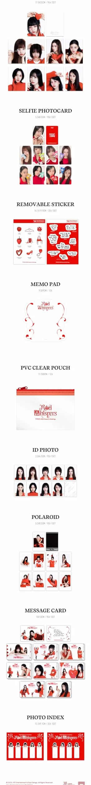 Twice Season's Greetings 2026 Livre photo Red Whiffers