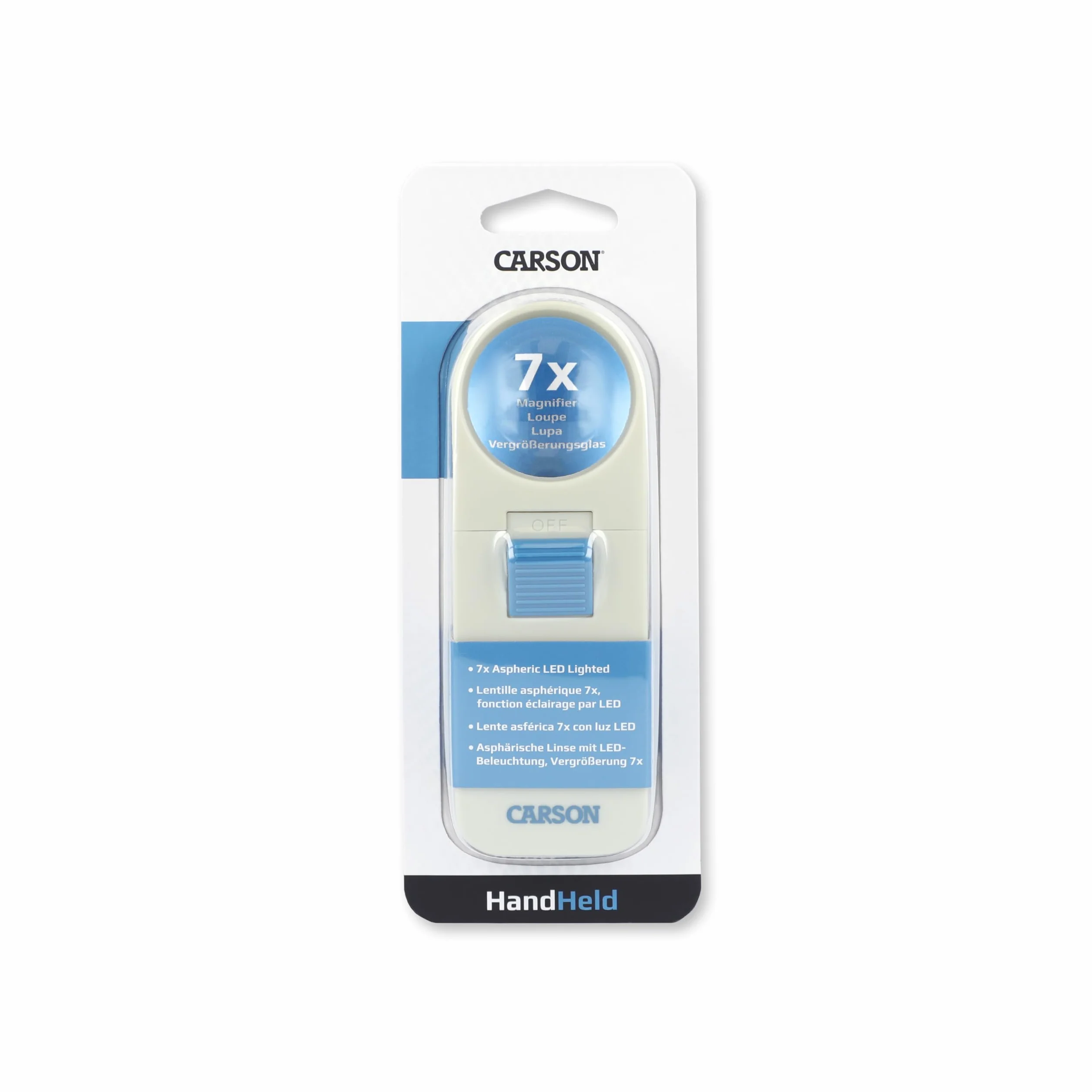Carson Loupe éclairée à Main 7X LED 1,5" lentille asphérique SV-70