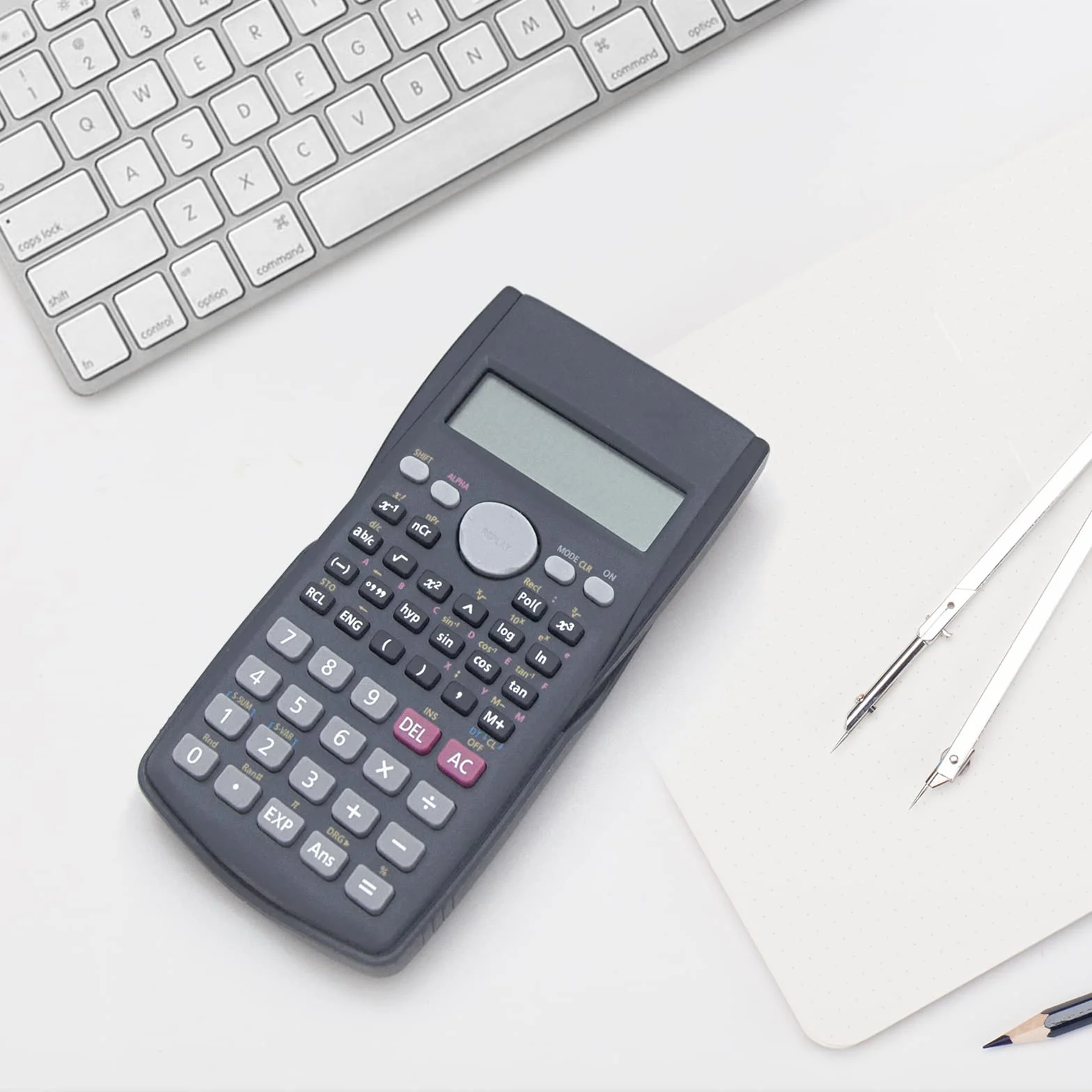 Helect Calculatrice Scientifique 2 Lignes Noir
