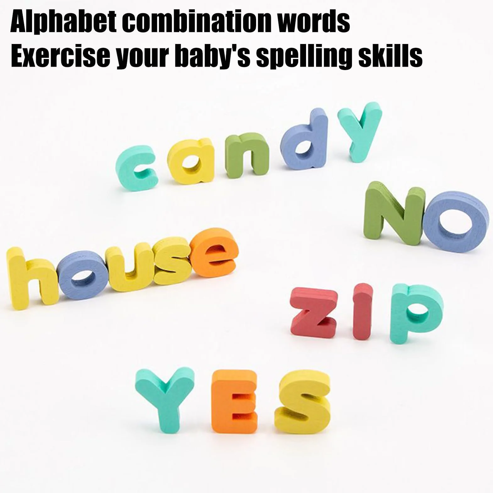 Puzzle Alphabet en Bois Montessori Jouet Éducatif Préscolaire Tableau Lettres Majuscules et Minuscules