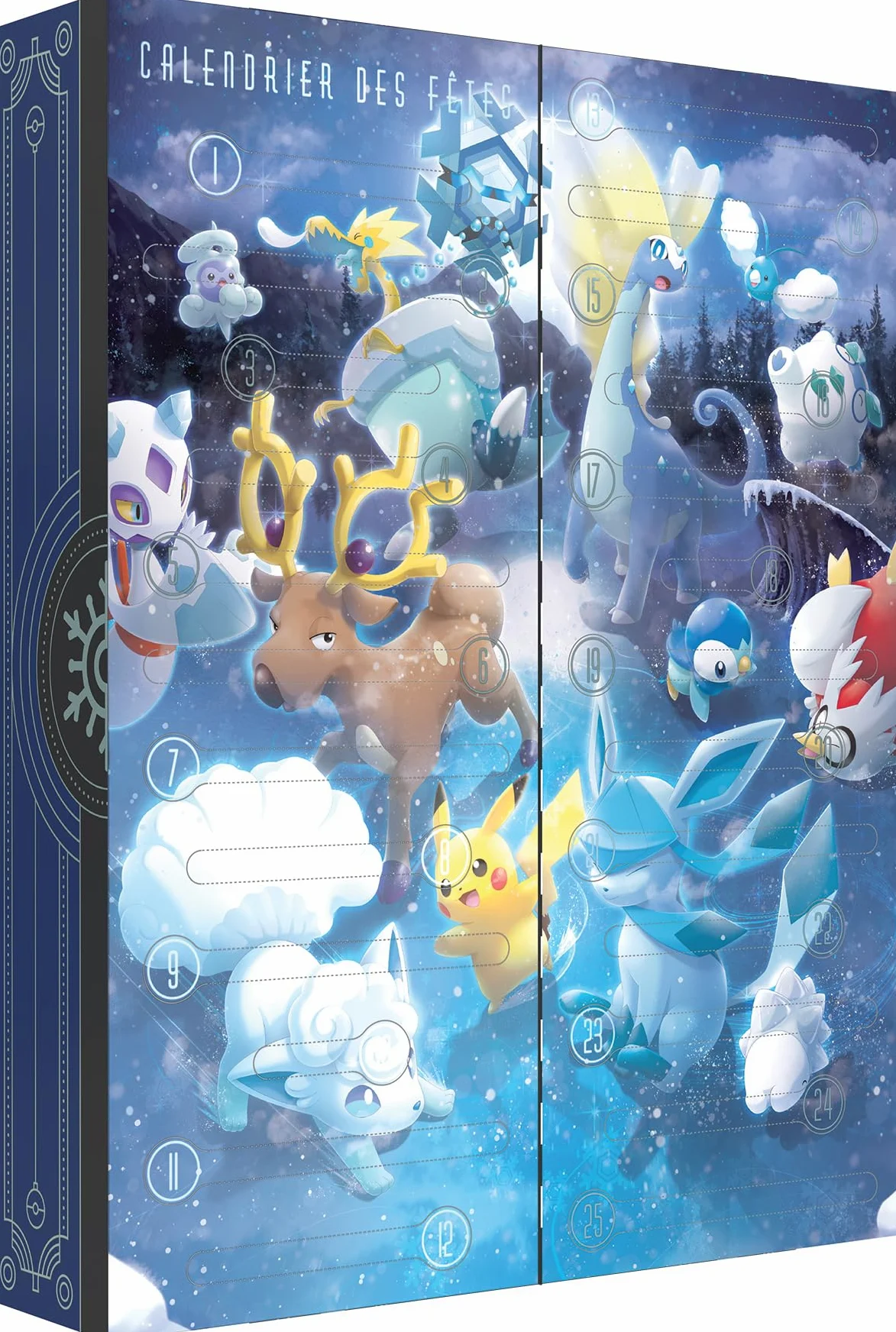 Pokémon - Calendrier des fêtes 2023 - Jeux de société - Cartes à jouer et à collectionner - A partir de 6 ans - Version française