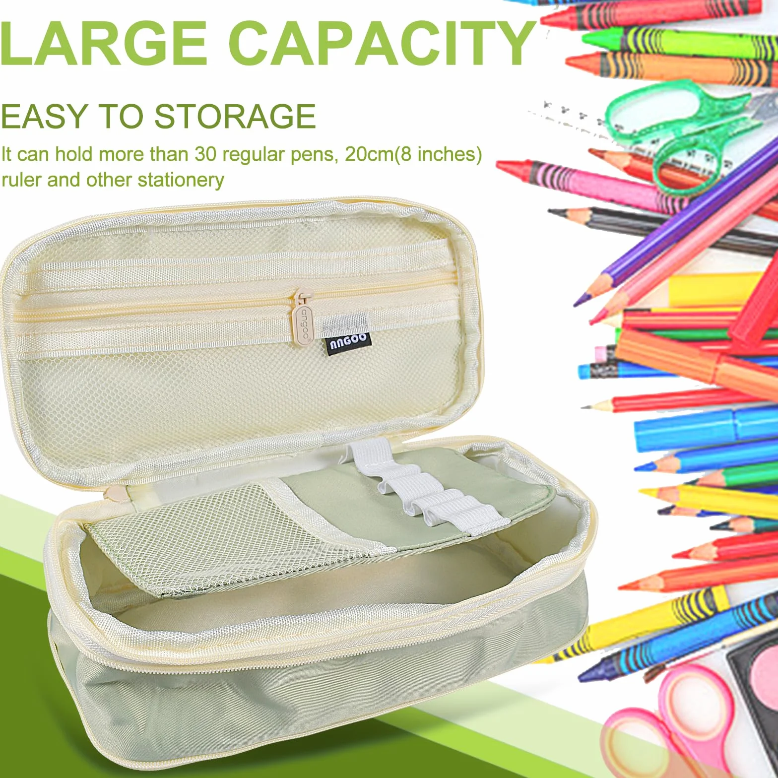 Trousse à Crayons Grande Capacité pour Adolescent Scolaire