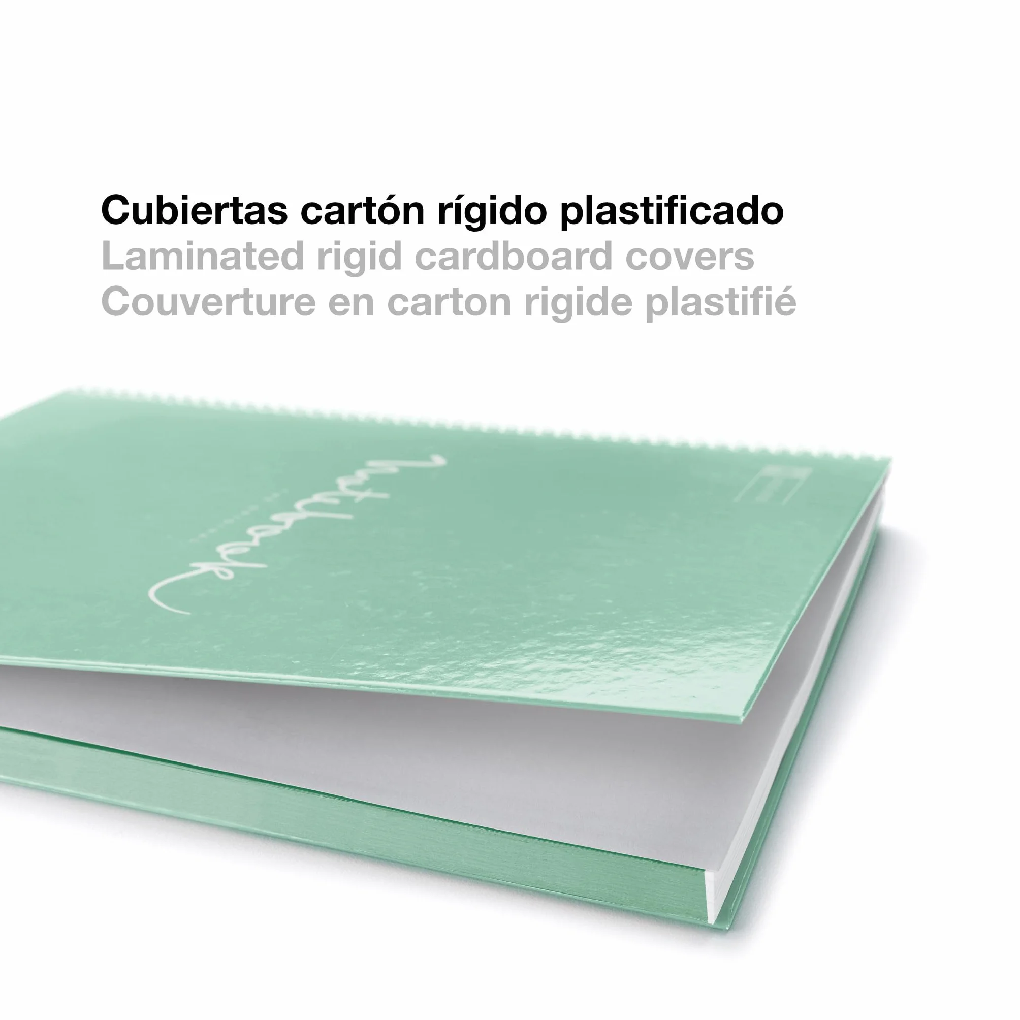 Miquelrius Cahier A4 à Spirale Emotions 80 Feuilles 90 g/m² Petits Carreaux 5 mm Couverture Rigide Rose