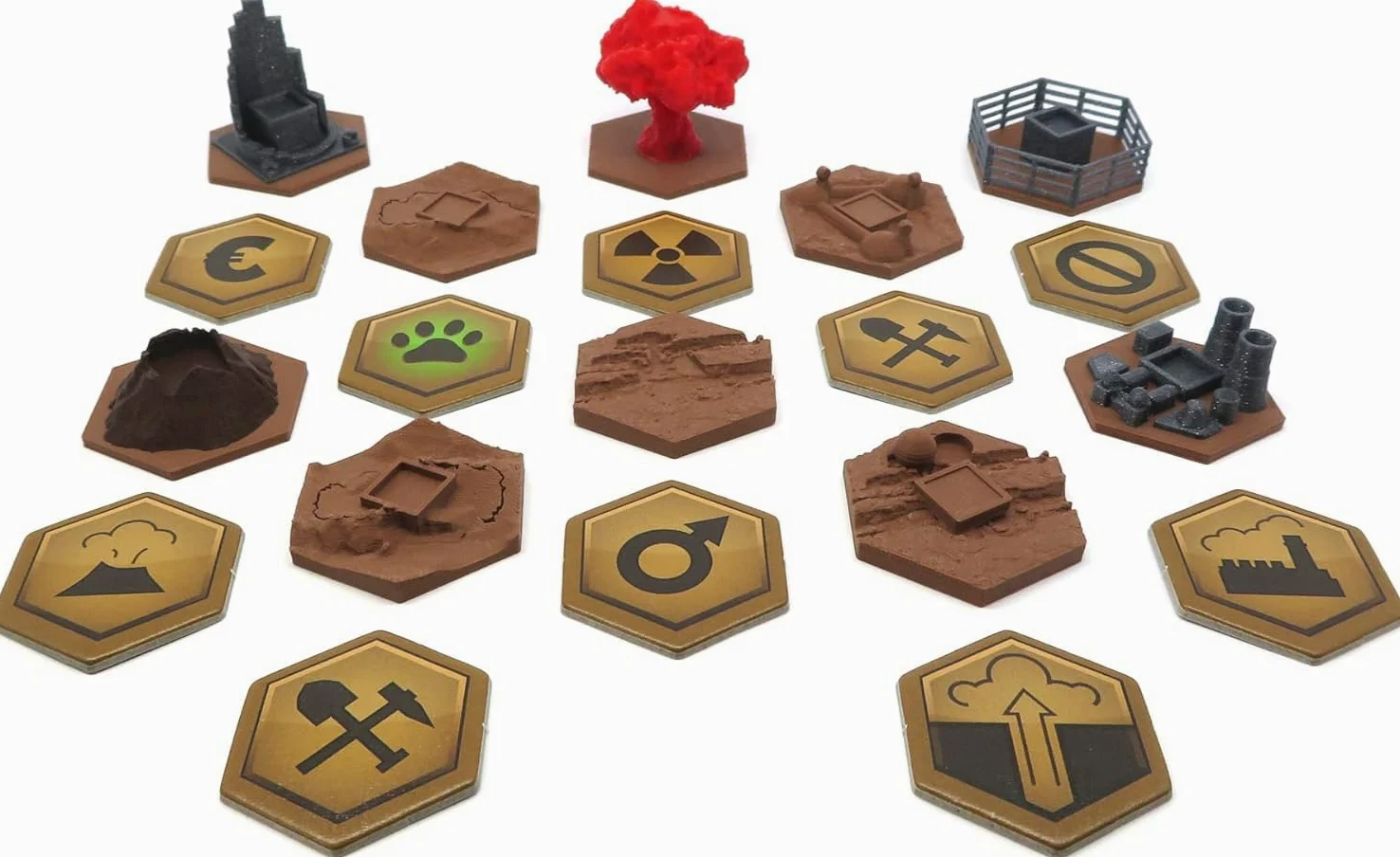 Pack d'Amélioration Complet pour Terraforming Mars et Ses Extensions Colonies, Venus Next et Conflicts - 87 Pièces (MARS014)