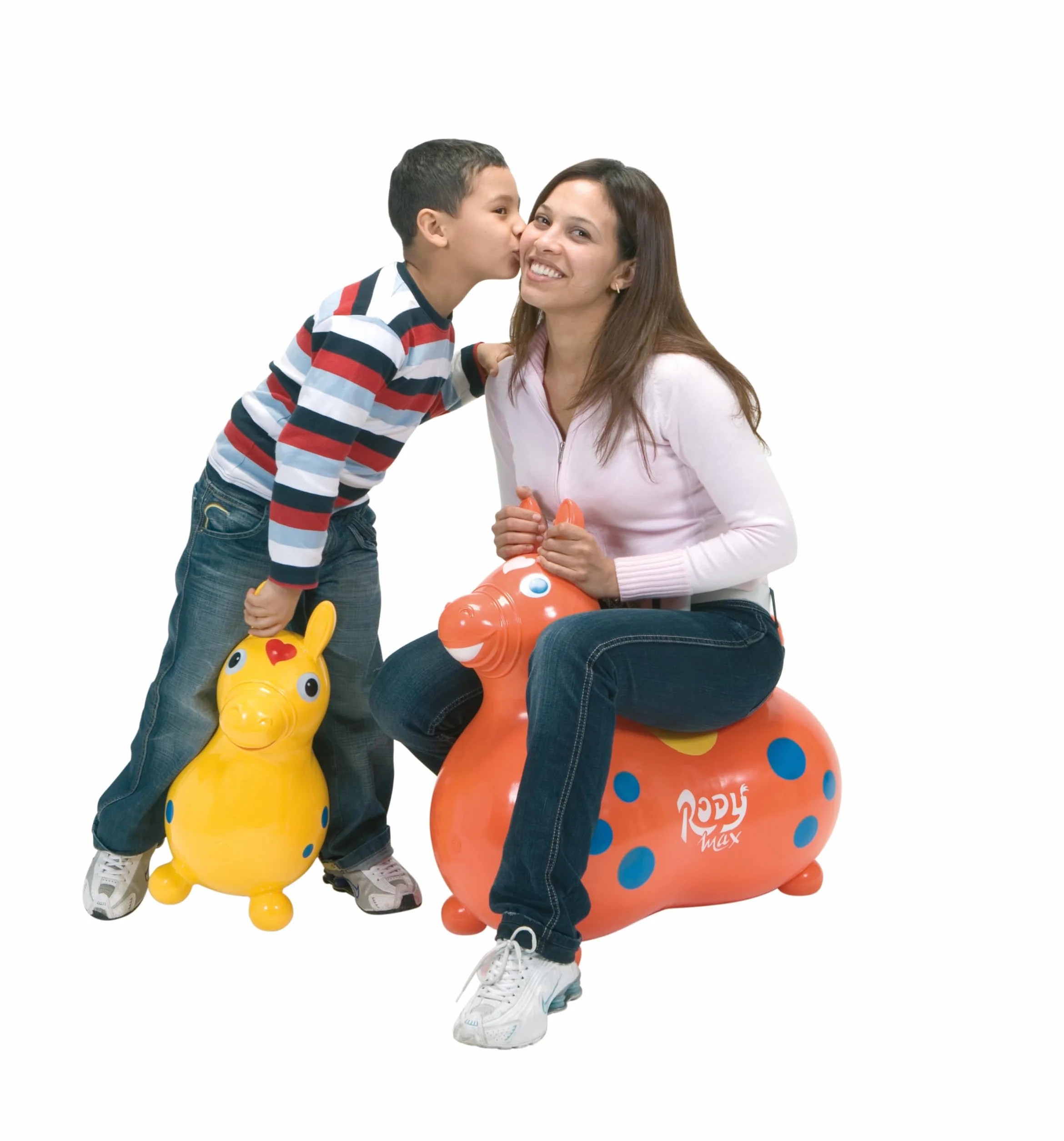 Gymnic Rody Max Cheval à Bascule Gonflable pour Enfants 5+ Ans, Jouet à Chevaucher