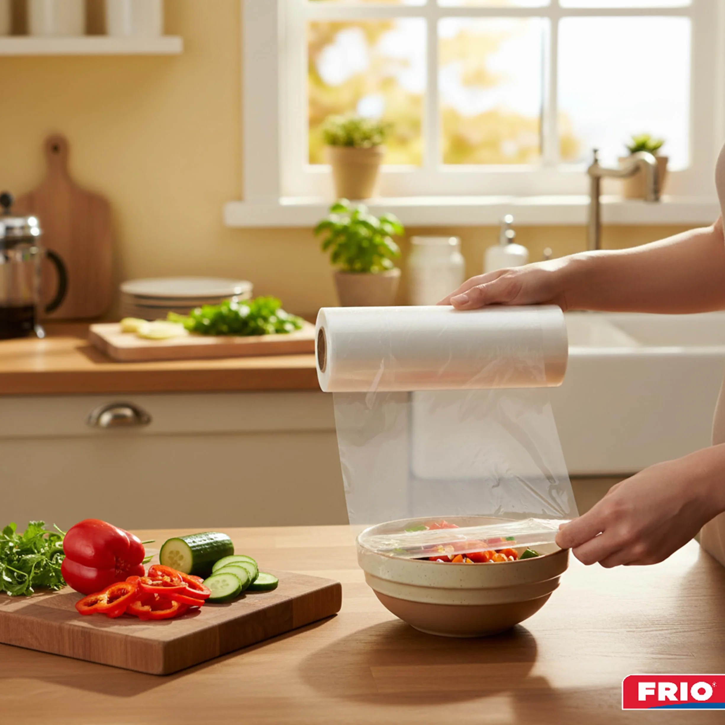 FRIO Film PVC Alimentaire 300 m Professionnel Élastique Auto-Scellant