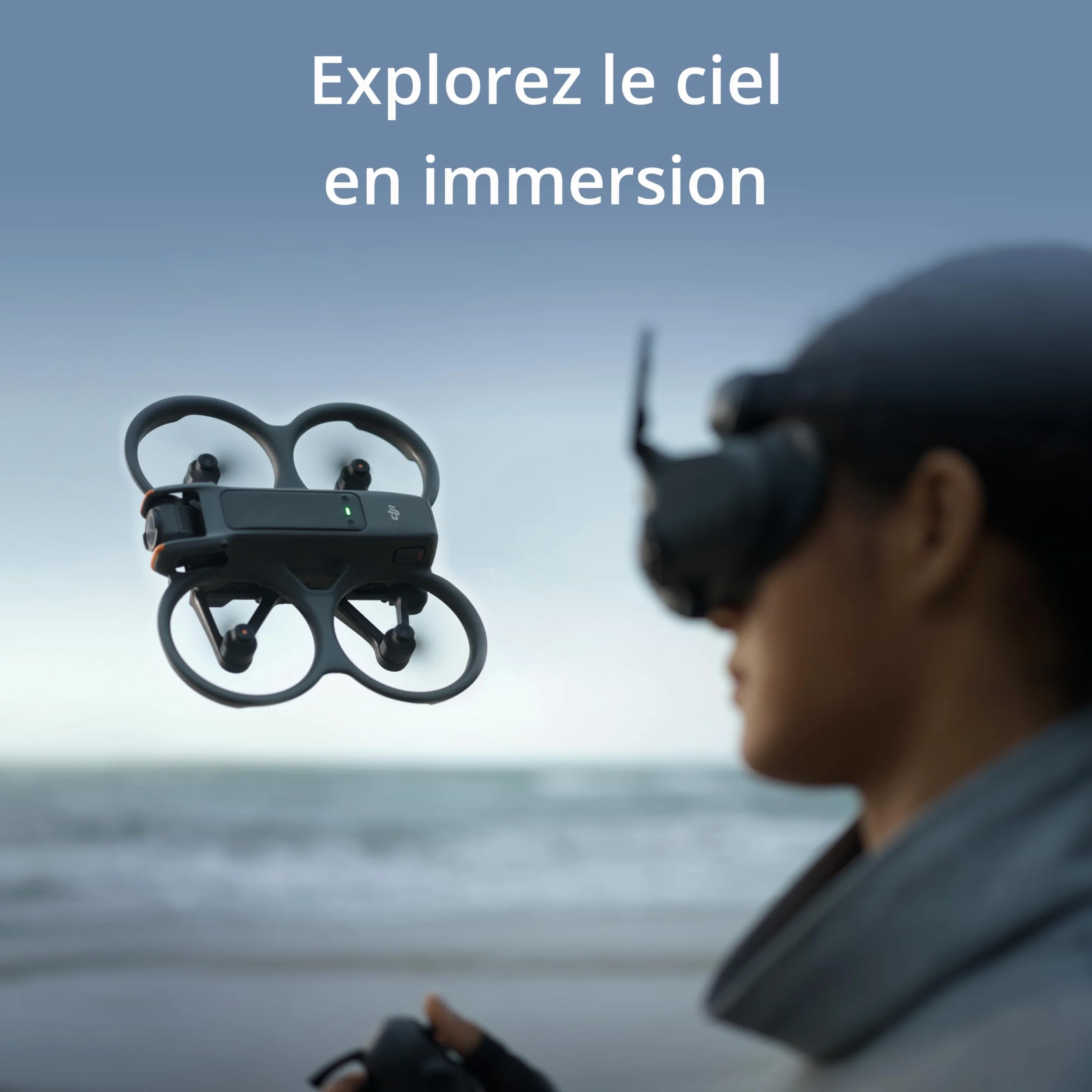 DJI Avata 2 Fly More Bundle FPV Drone 4K Caméra Acrobaties une Touche Goggles 3 RC Motion 3