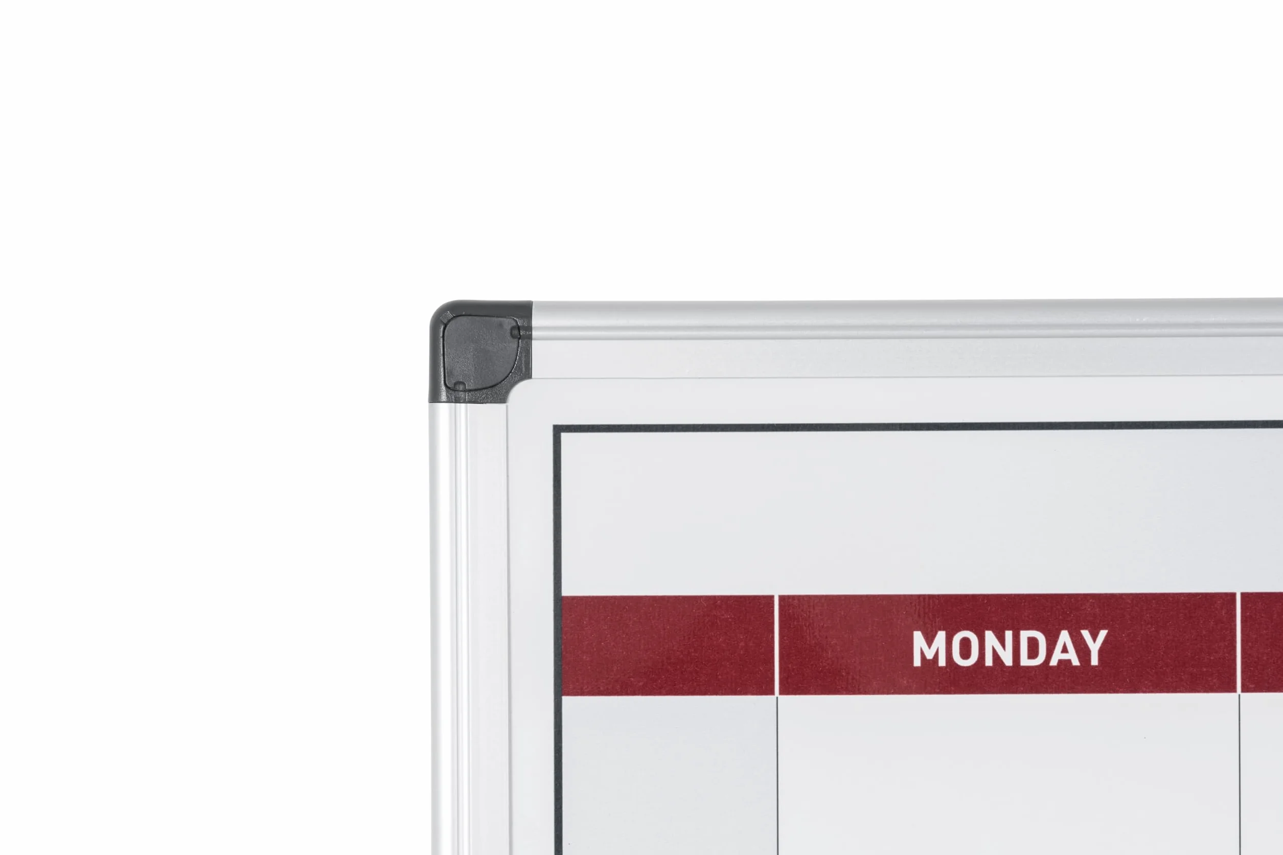 Bi-Office Planificateur Semaine magnétique cadre aluminium 60 x 45 cm