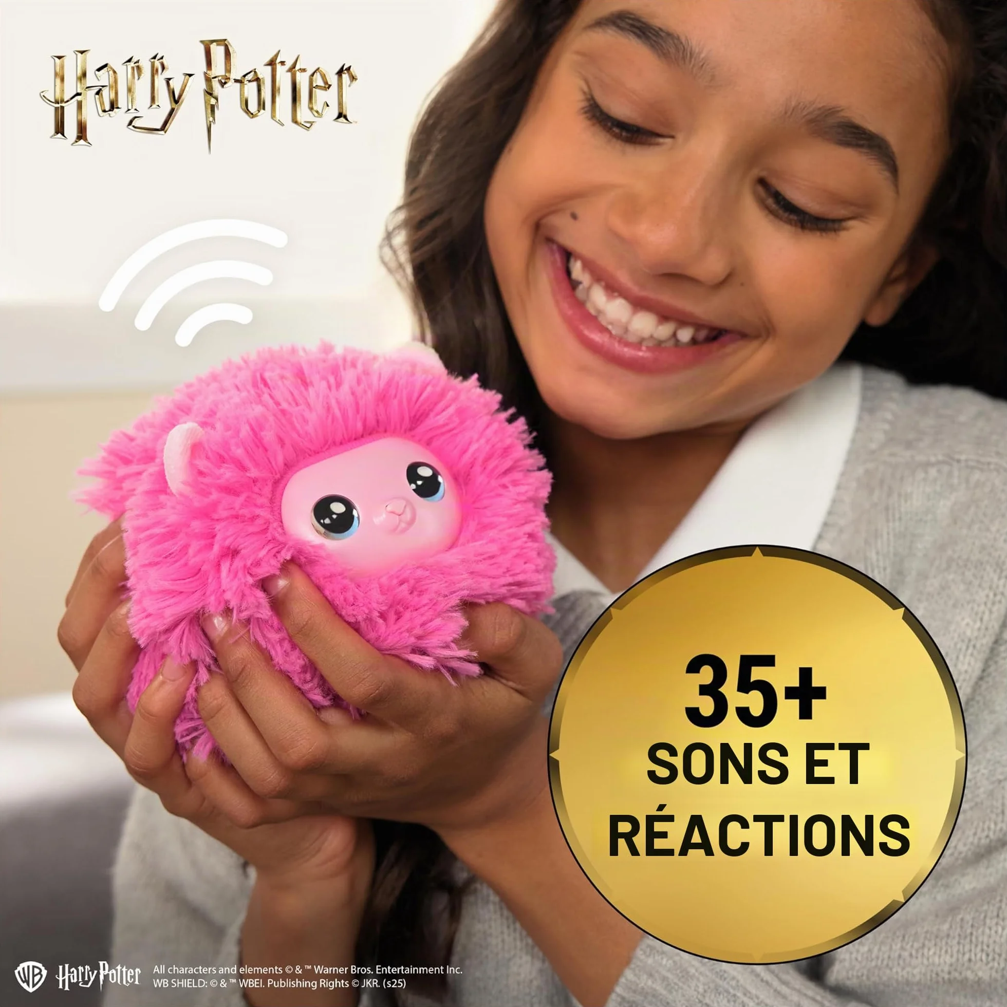Harry Potter Minimuff en Peluche interactif avec Plus de 35 Sons, Jouet pour Enfants dès 6 Ans Fan