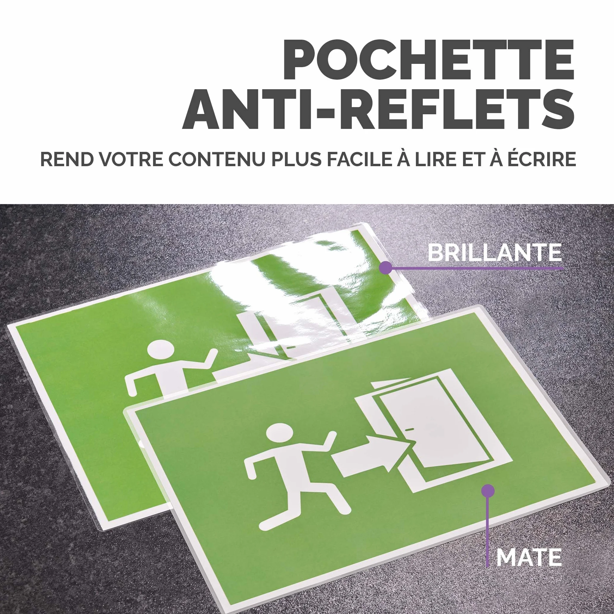 Fellowes Pochettes de Plastification A4 80 Microns Pack de 100 Feuilles Finition Mate