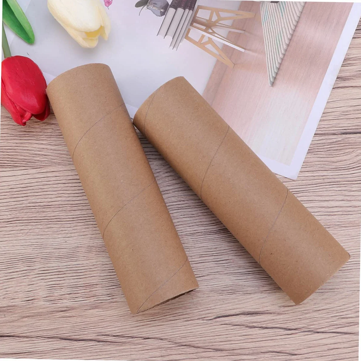 STOBOK Lot de 30 Tubes en Carton Kraft pour Affiches, Protection Résistante Paroi de 2mm