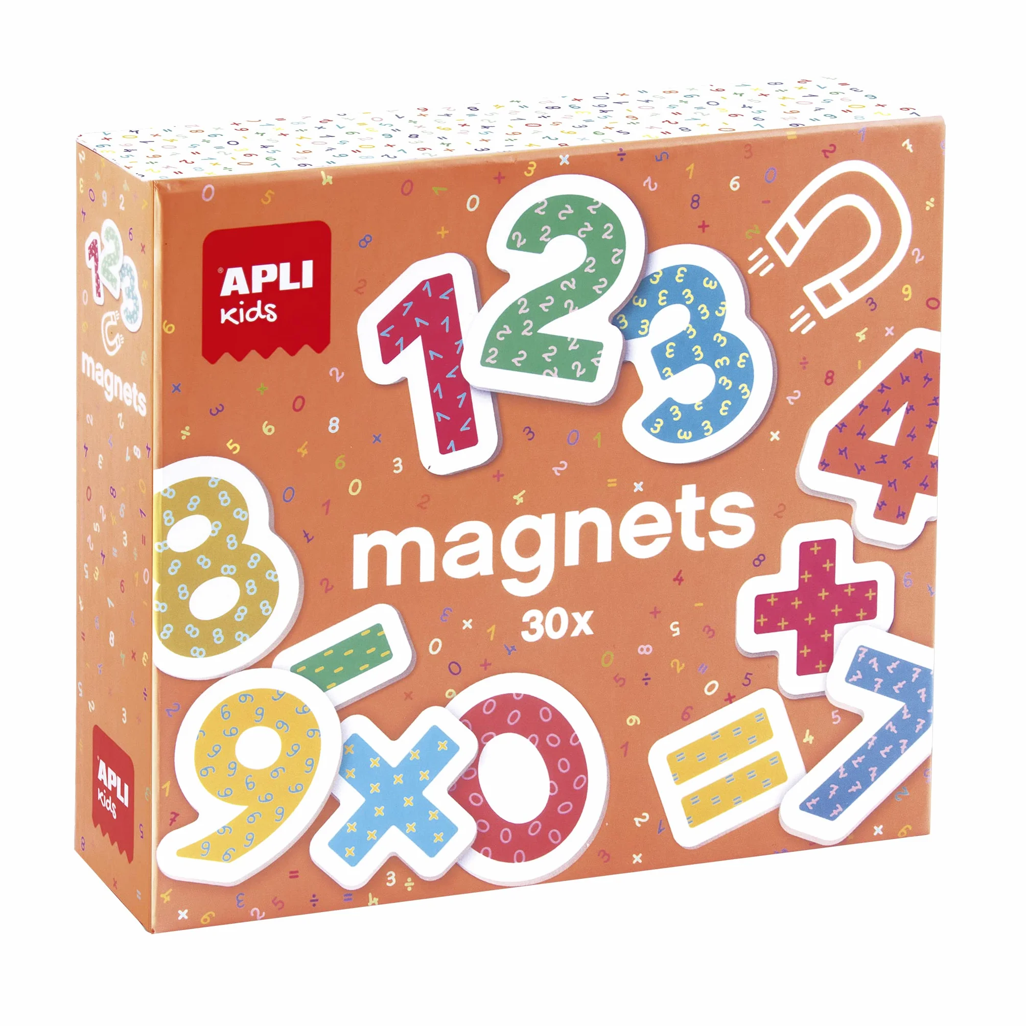 APLI Kids Jeu éducatif Chiffres magnétiques en Bois 30 pièces 3+
