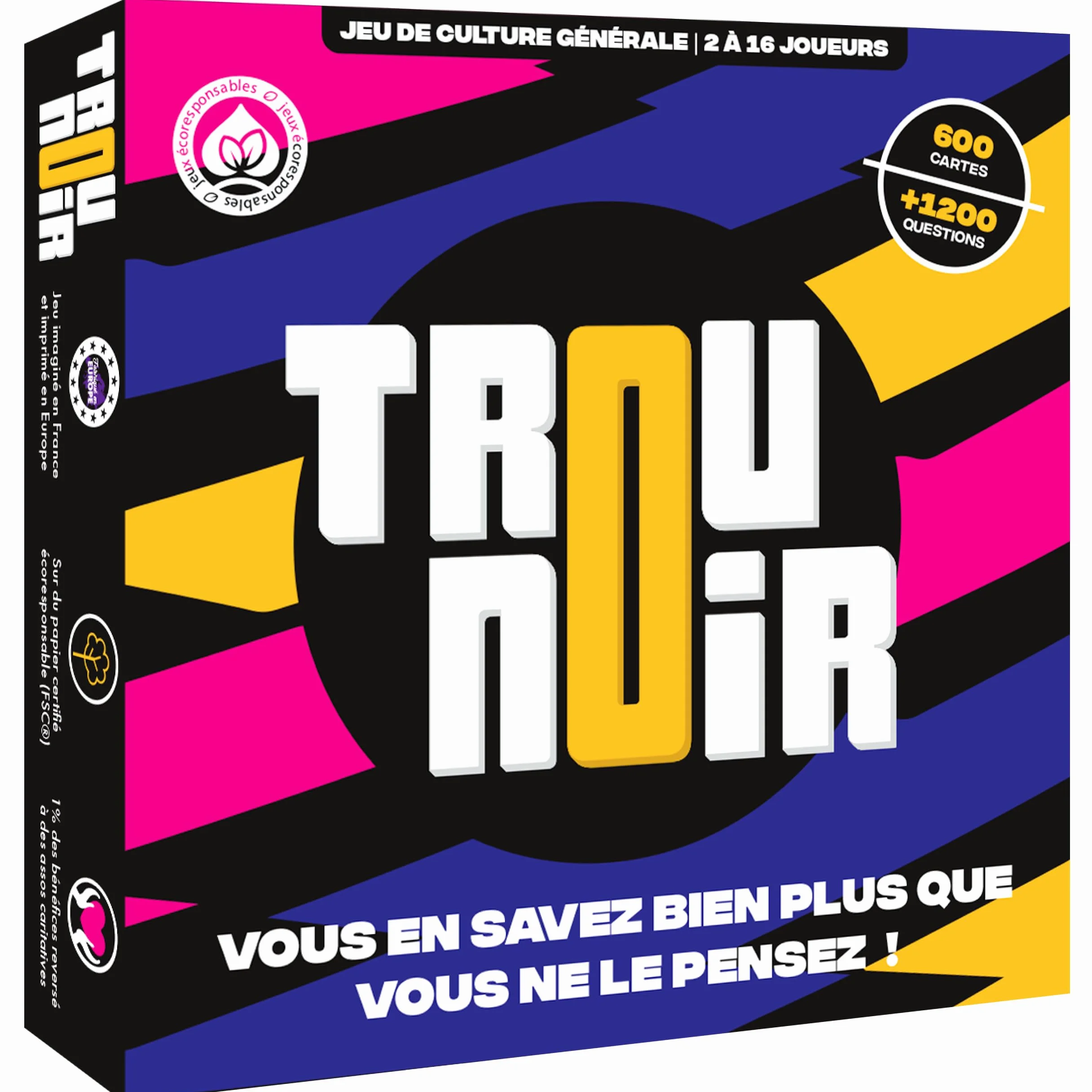 Trou Noir Jeu de Société Adulte - Quiz Culture Générale - 2 à 16 Joueurs - Jeu de Cartes dès 14 Ans