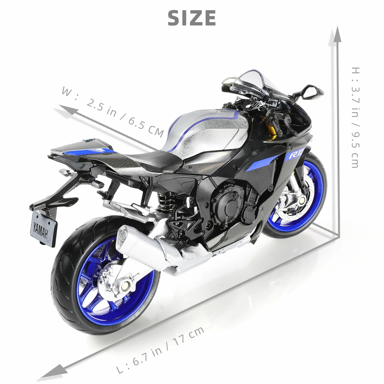 Moto Jouet Die-Cast Métal 1/12 Compatible Yamaha Modèle Collection Cadeau Garçons