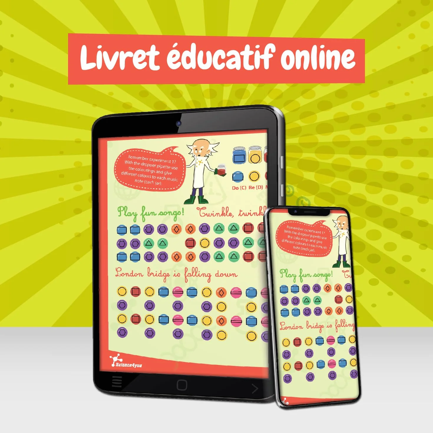 Science4you Mon Premier Kit Scientifique pour Enfants +4 Ans - 26 Expériences, Bulles de Savon, Apprendre Couleurs