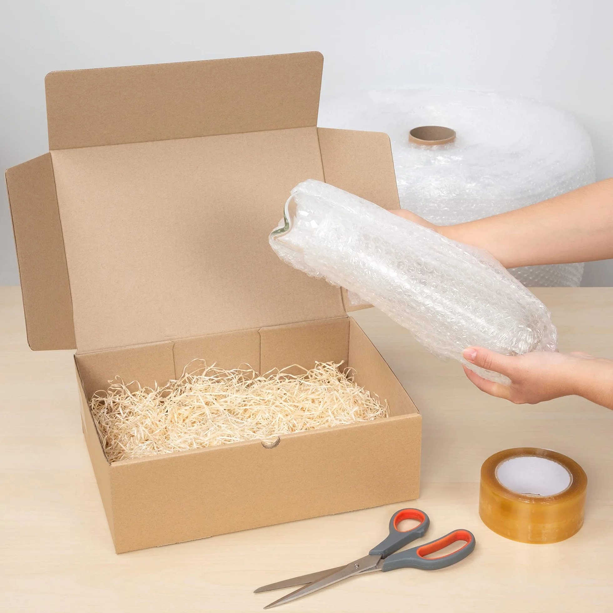 Packer PRO Rouleau de papier bulle 50 cm x 100 m Protection emballage déménagement