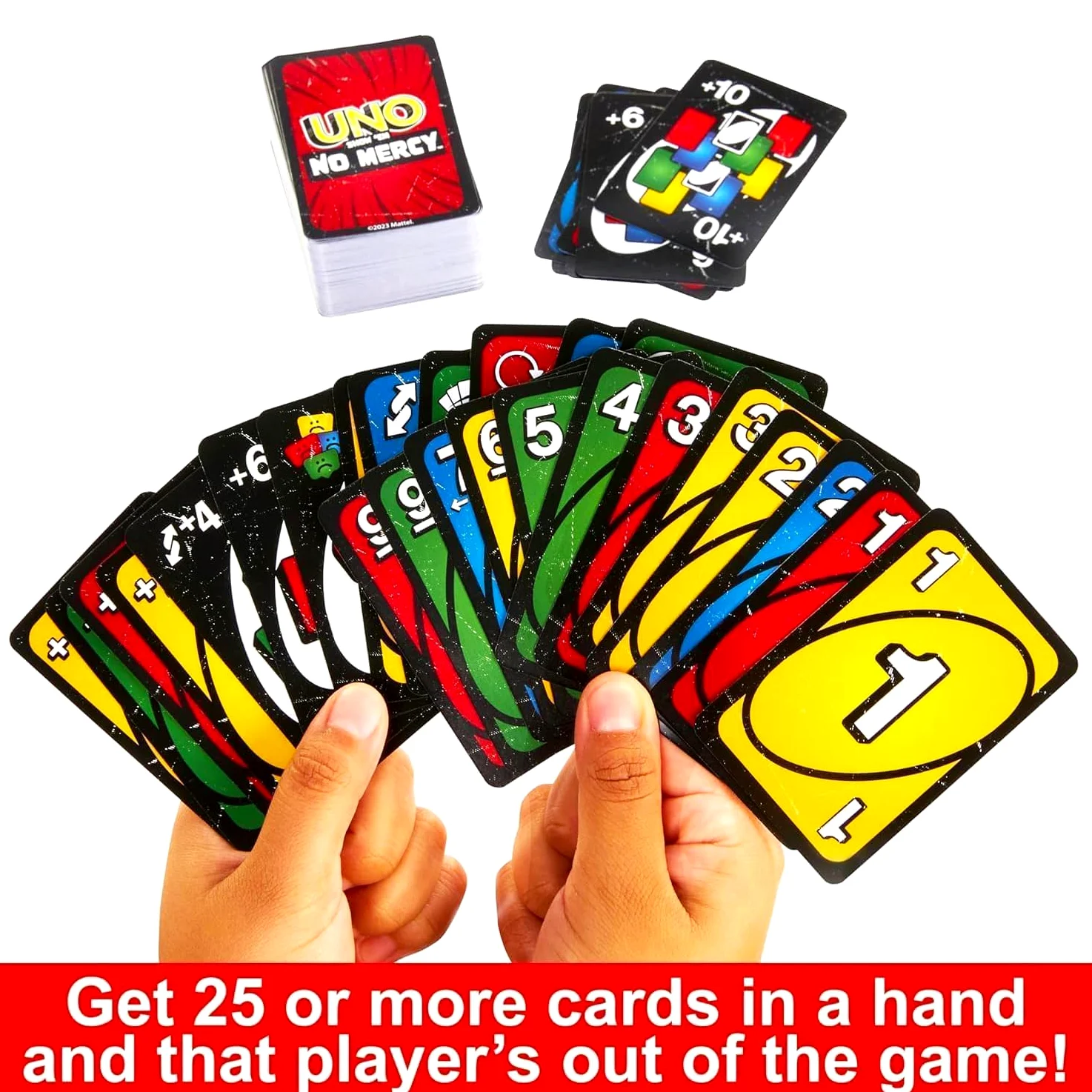 Mattel UNO – Lot de 3 jeux d'extension avec tous les jeux sauvages, inversés et impitoyables pour enfants et plus | Jeux de cartes pour enfants, nuit