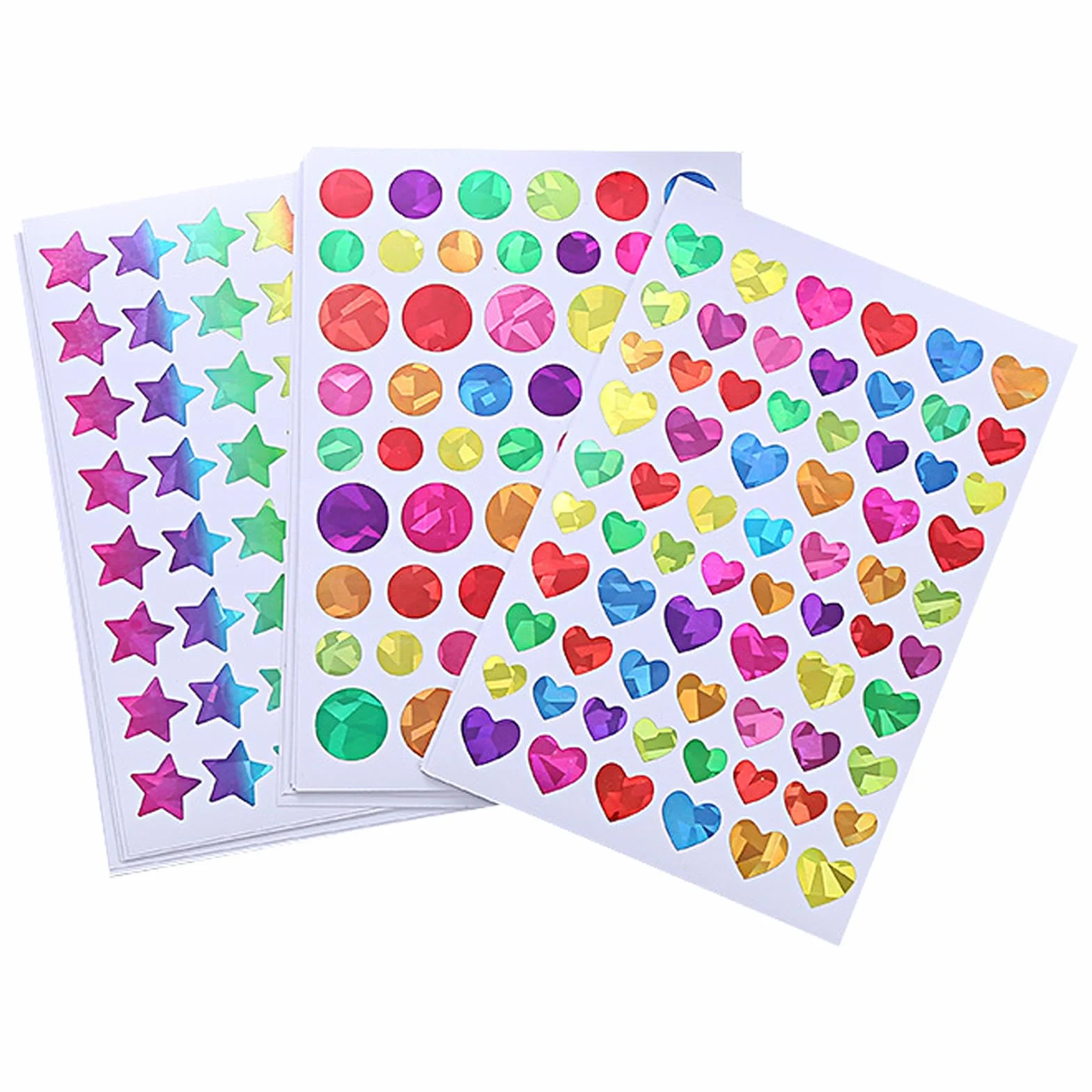 Autocollants à paillettes laser pour scrapbooking, récompense et étiquettes de bricolage