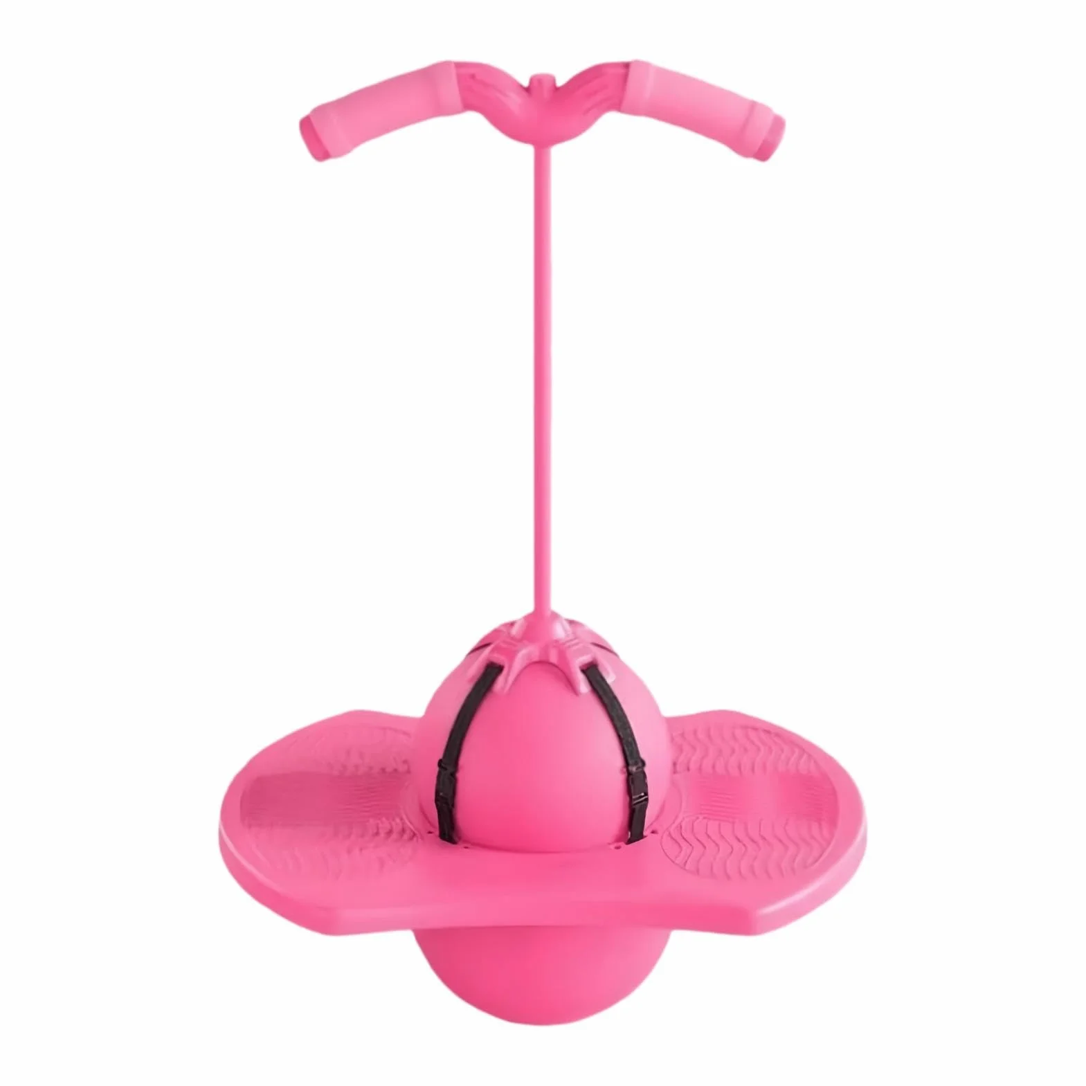 Ballon Sauteur Rebondissant Antidérapant ABS 38x29x90cm avec Poignée pour Enfants