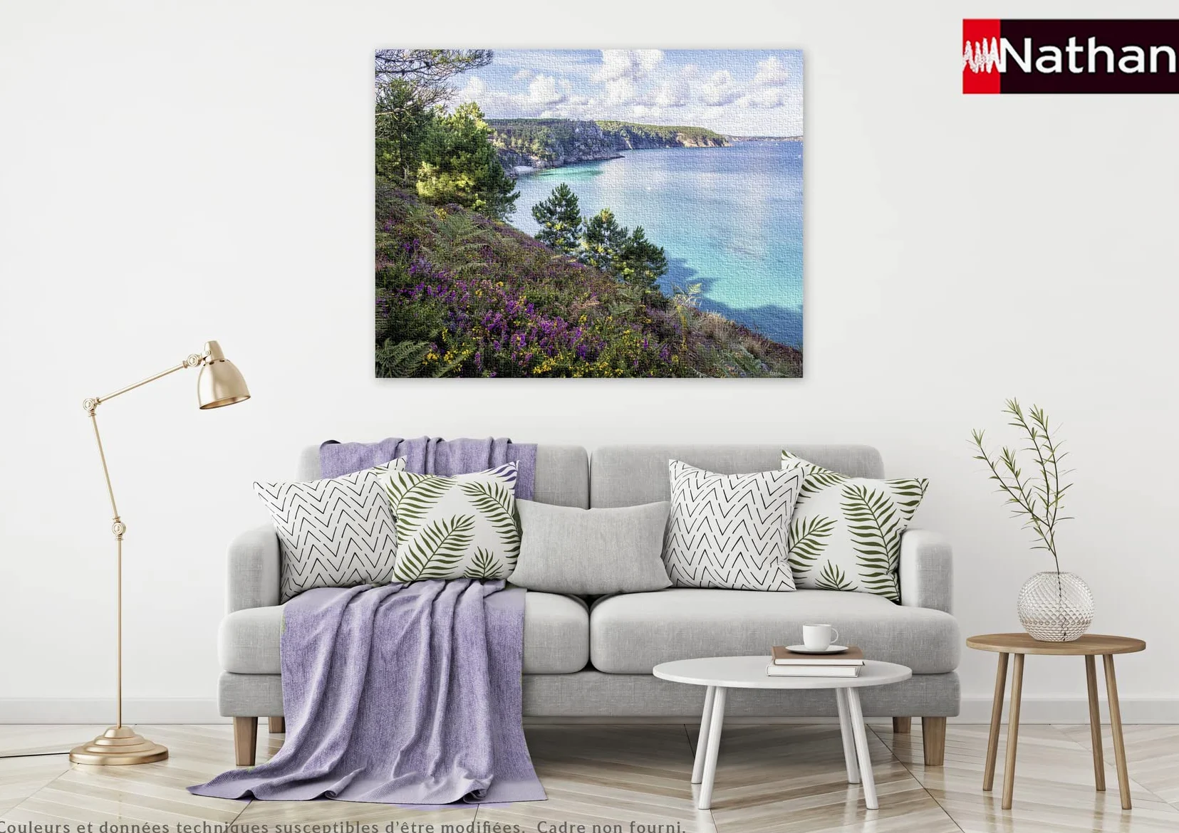 Nathan - Puzzle 2000 pièces - Plage de Crozon - Adultes et Enfants dès 14 Ans - Puzzle de qualité supérieure - Encastrement Parfait - Collection Évasion - 87879