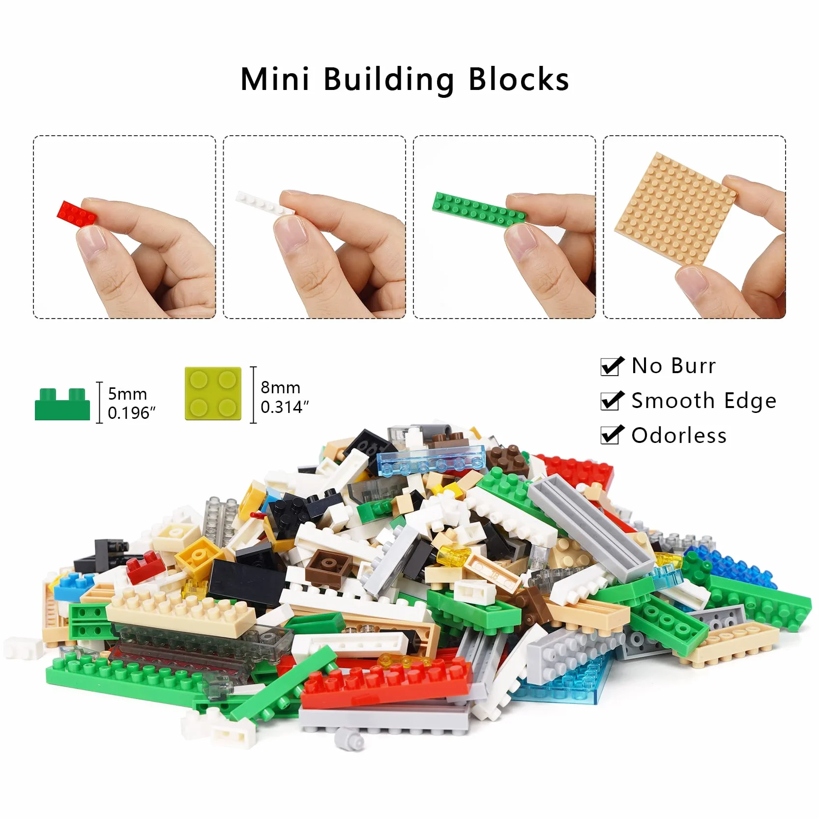 LULUFUN Kit de Blocs de Construction Dinosaures, Jouet de Mini Blocs Bricolage, Cadeau Adultes Enfants Velociraptor
