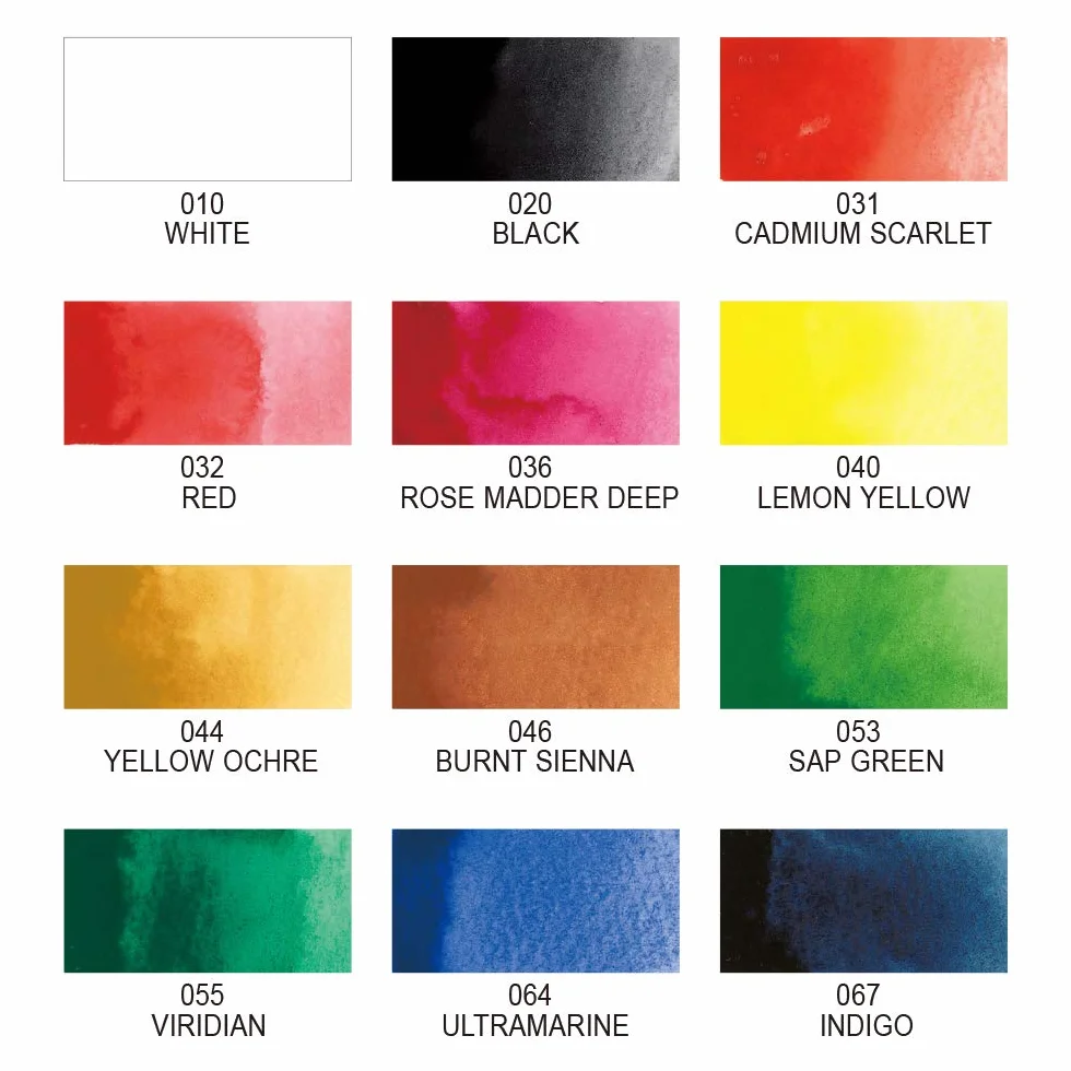 Kuretake MC20/12V 12 Color Set Picture Letter Face Color Japan Import