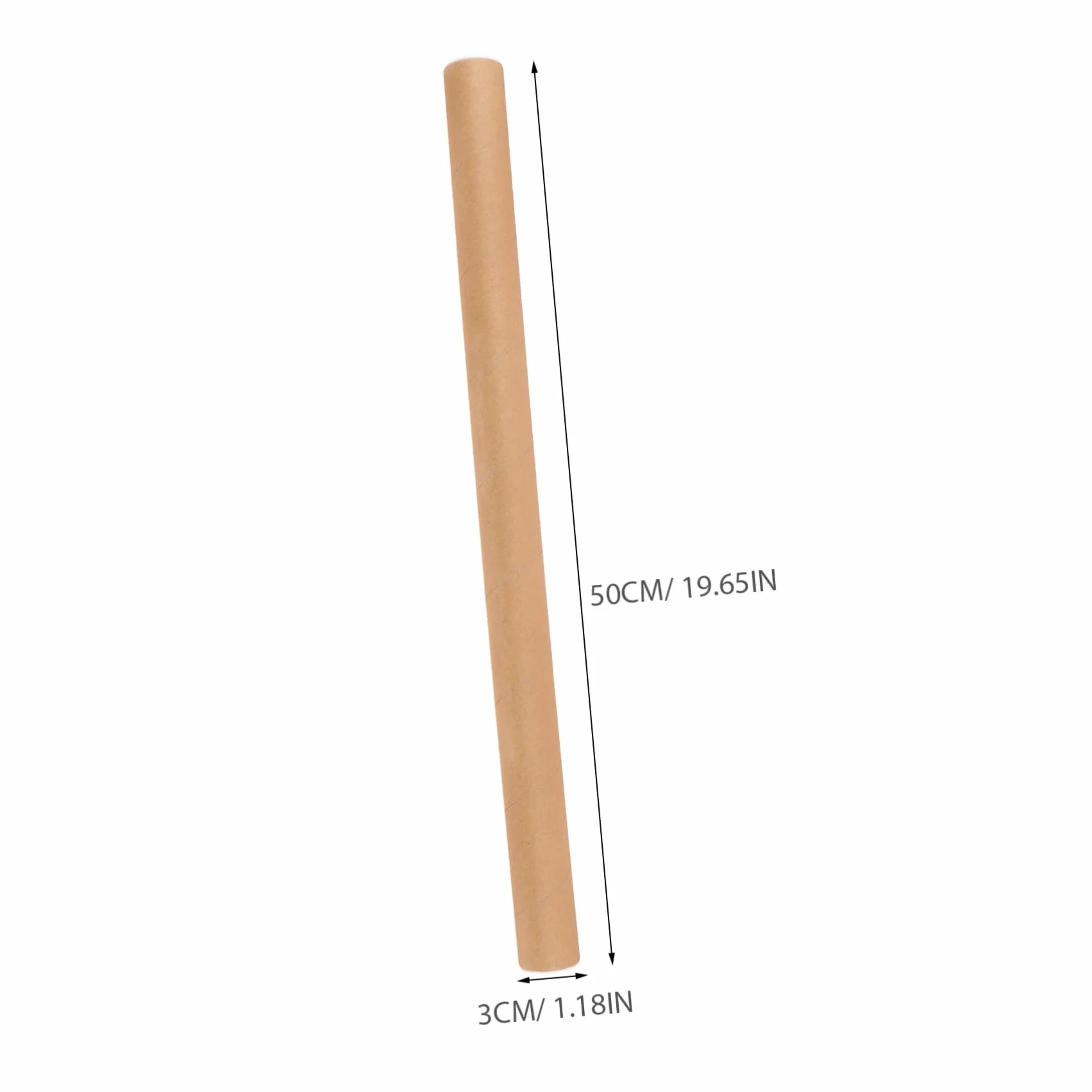 Tube En Carton Kraft 19.69In Pour Rangement Et Transport D'Affiches Documents Œuvres D'Art