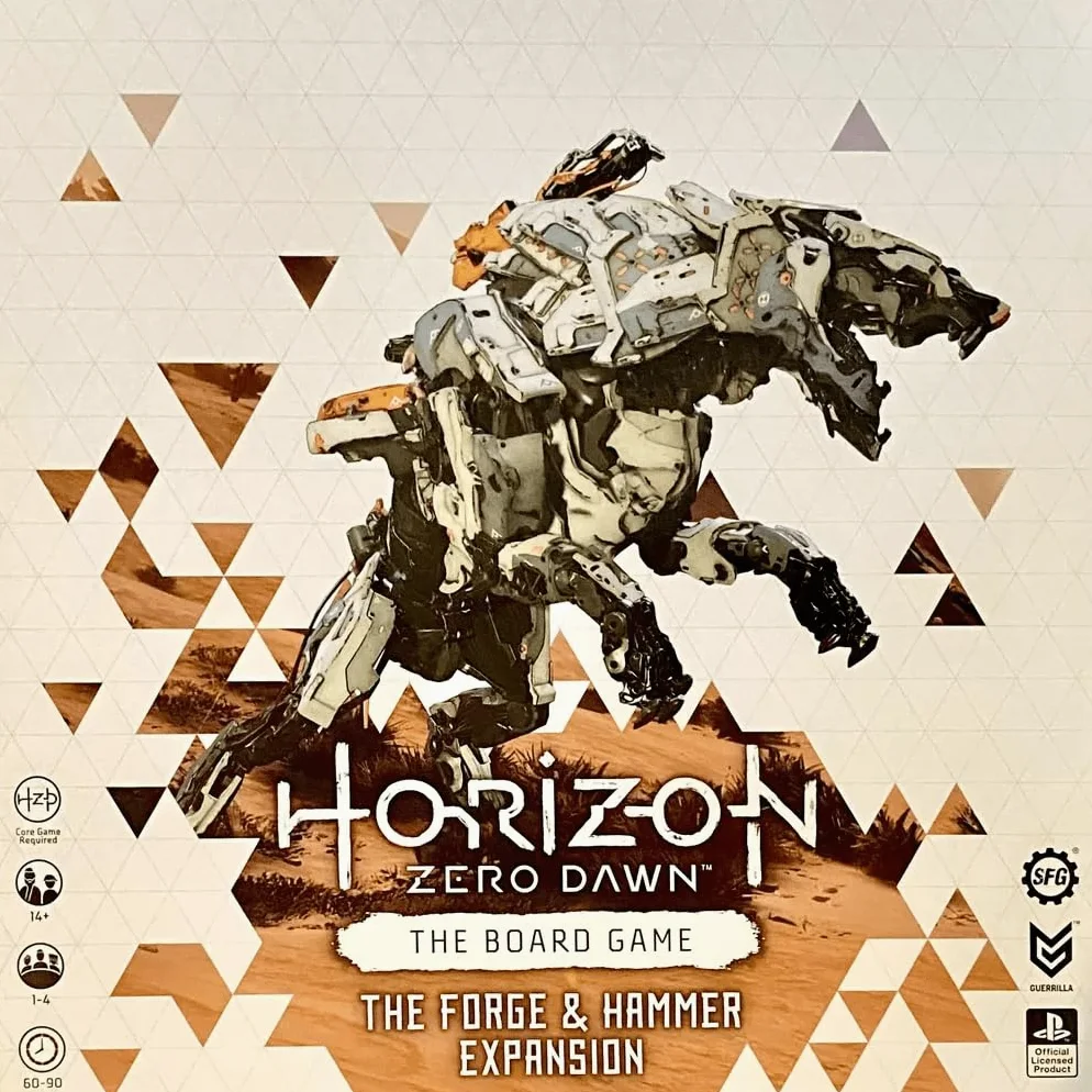 Extension Horizon Zero Dawn : The Forge and Hammer - Une Extension de Jeu de société par Steamforged Games - 60 à 90 Minutes de Jeu - Soirée de Jeu en Famille - Adolescents et Adultes à partir de 14