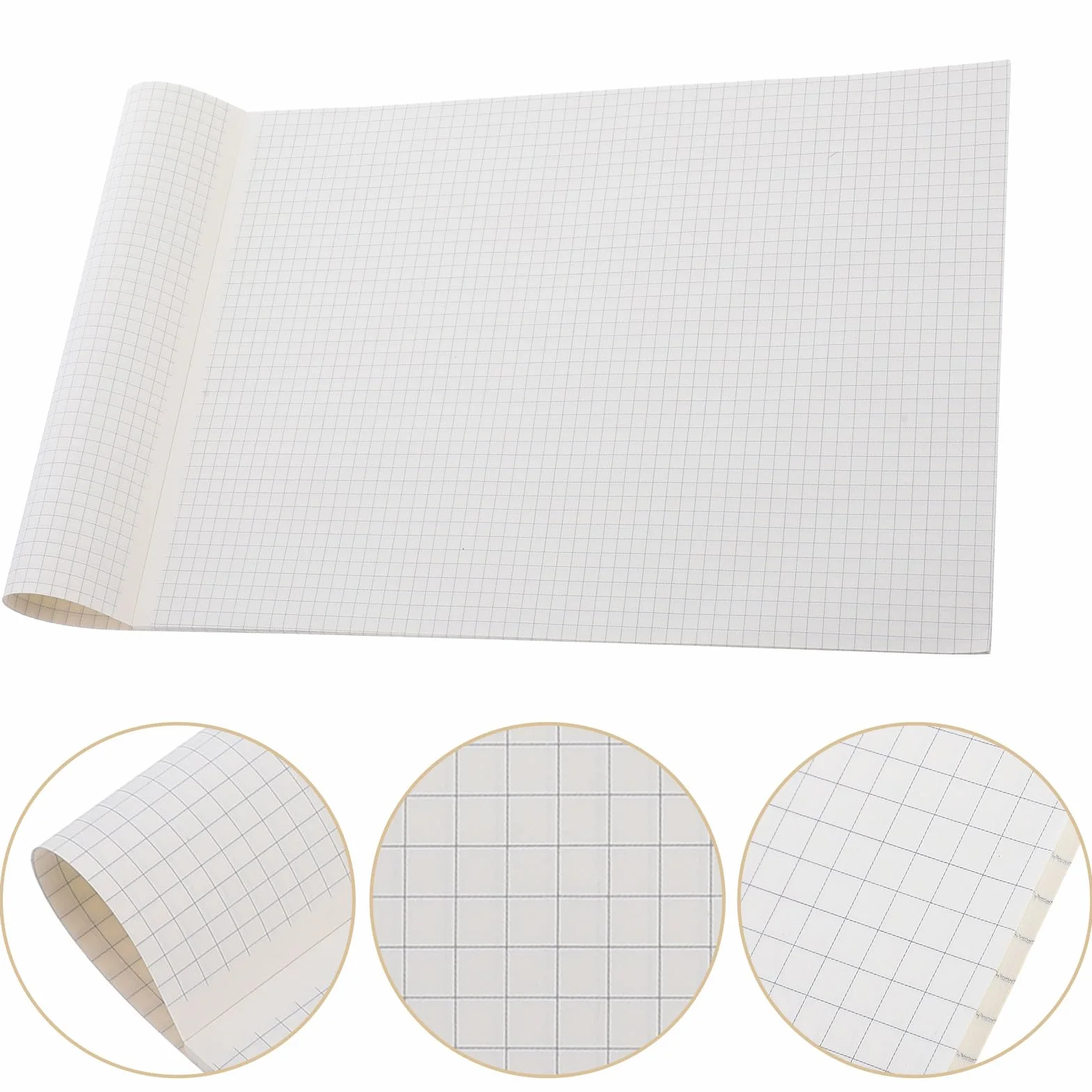 Bloc de Papier Millimétré Épais 40 Feuilles Grand Format pour Dessin et Écriture Scolaire