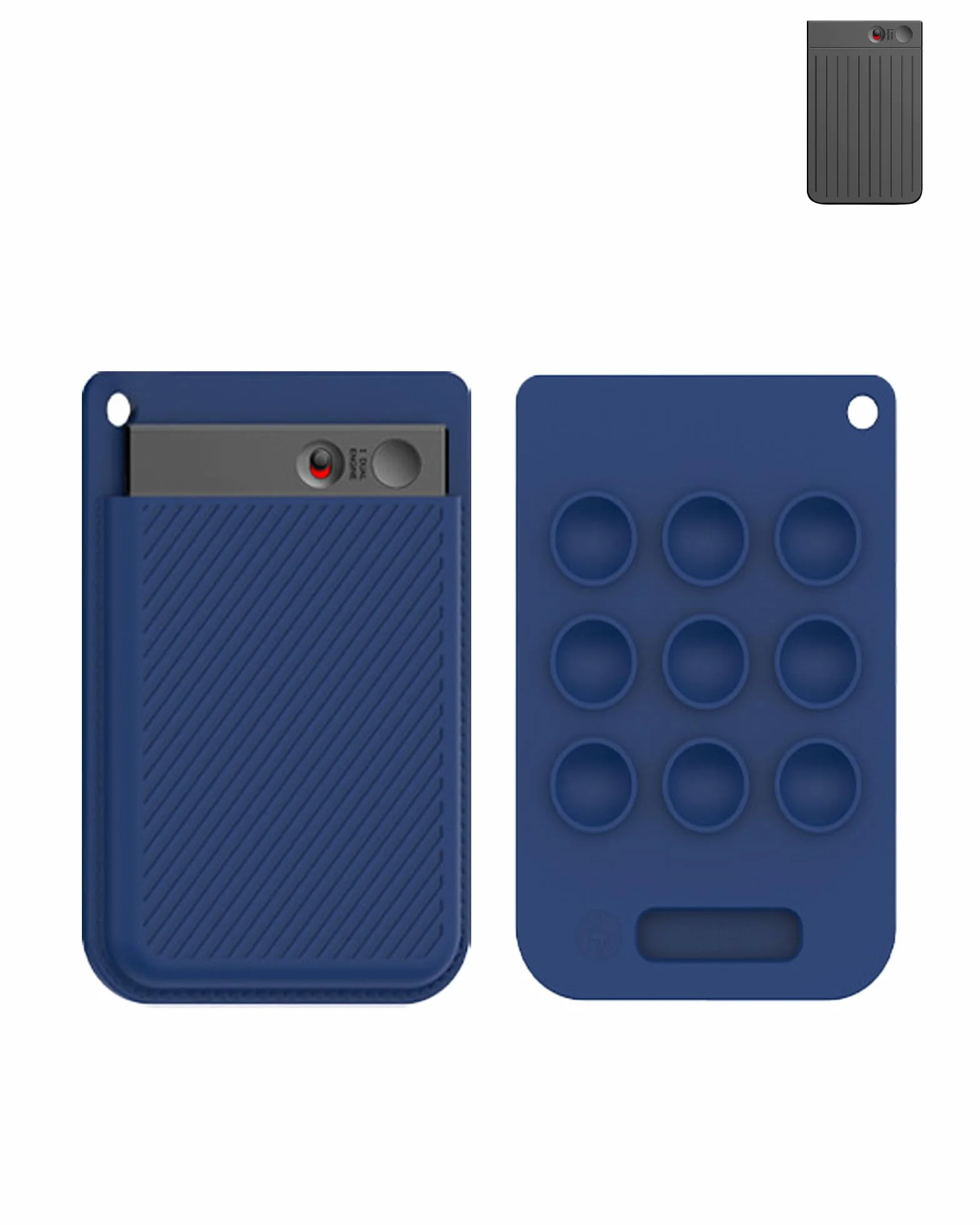 Étui pour enregistreur vocal PLAUD Note AI, lavable, protection antichute, bleu