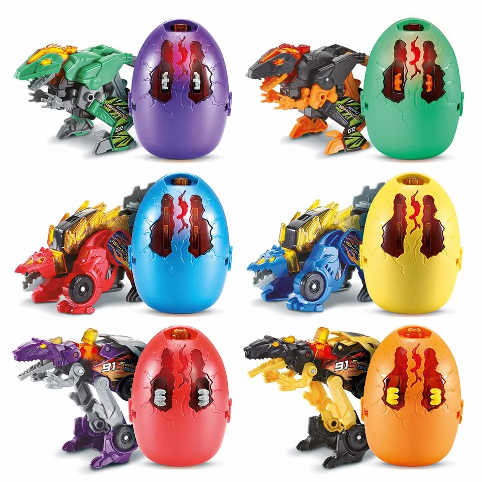 VTech Switch & Go Dinos Œuf Dinosaure Transformable Jouet Sonore 2e Génération 6 Modèles Cadeau Enfant 4 Ans Français