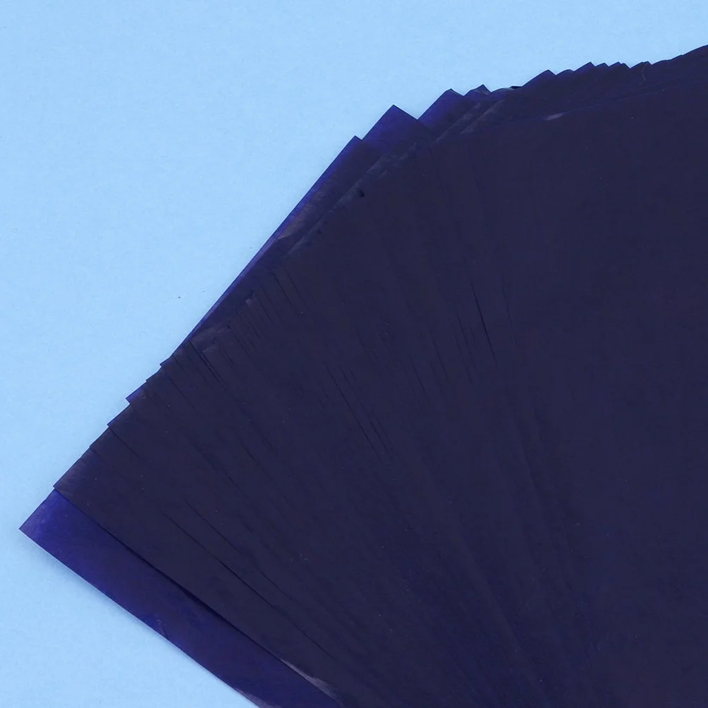 Lot de 50 feuilles papier transfert double face carbone copieur