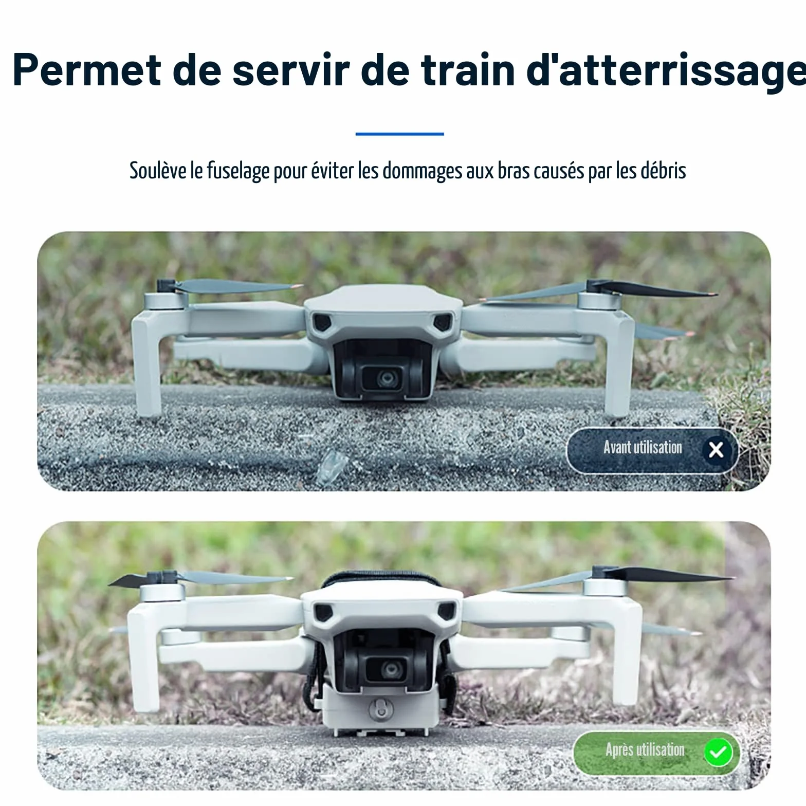 Système Airdrop Universel pour DJI Mini 4K / Mini 4 Pro / 3 Pro - Lanceur Drone