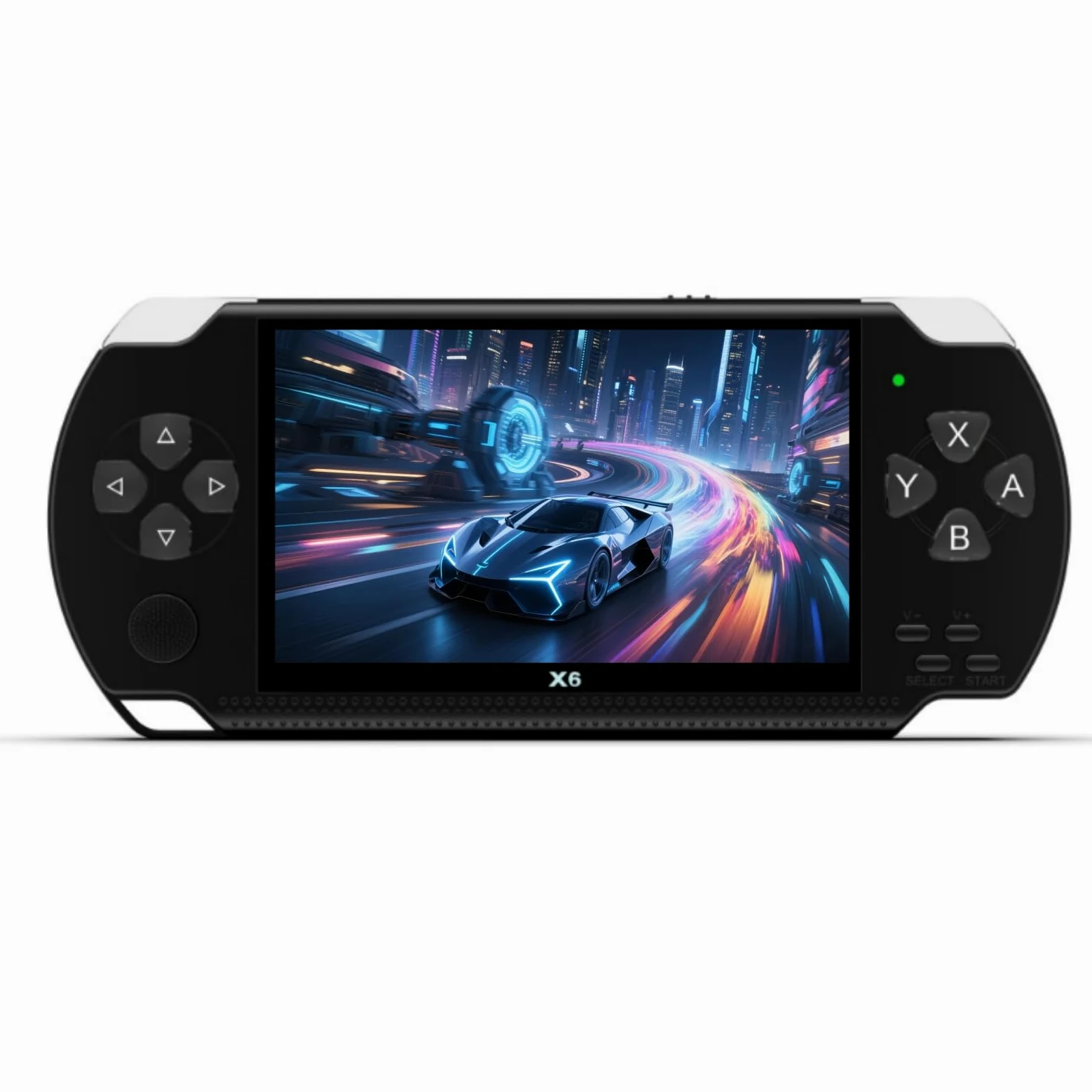 Console de Jeu Portable rétro YHFITN 4,3 Pouces - Jeux Classiques intégrés, Console de Jeux vidéo Portable avec Connexion TV, Batterie Rechargeable et Extension par Carte TF (Black)