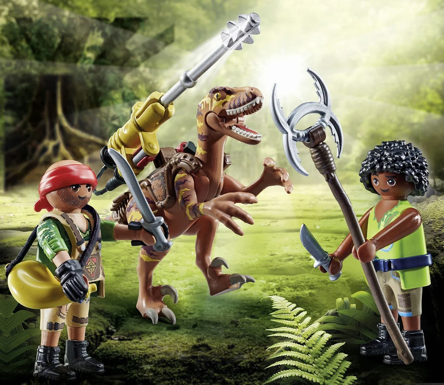 Playmobil 71264 Deinonychus Guerriers Dino Rise avec Canon pivotant Dinosaure 5 Ans