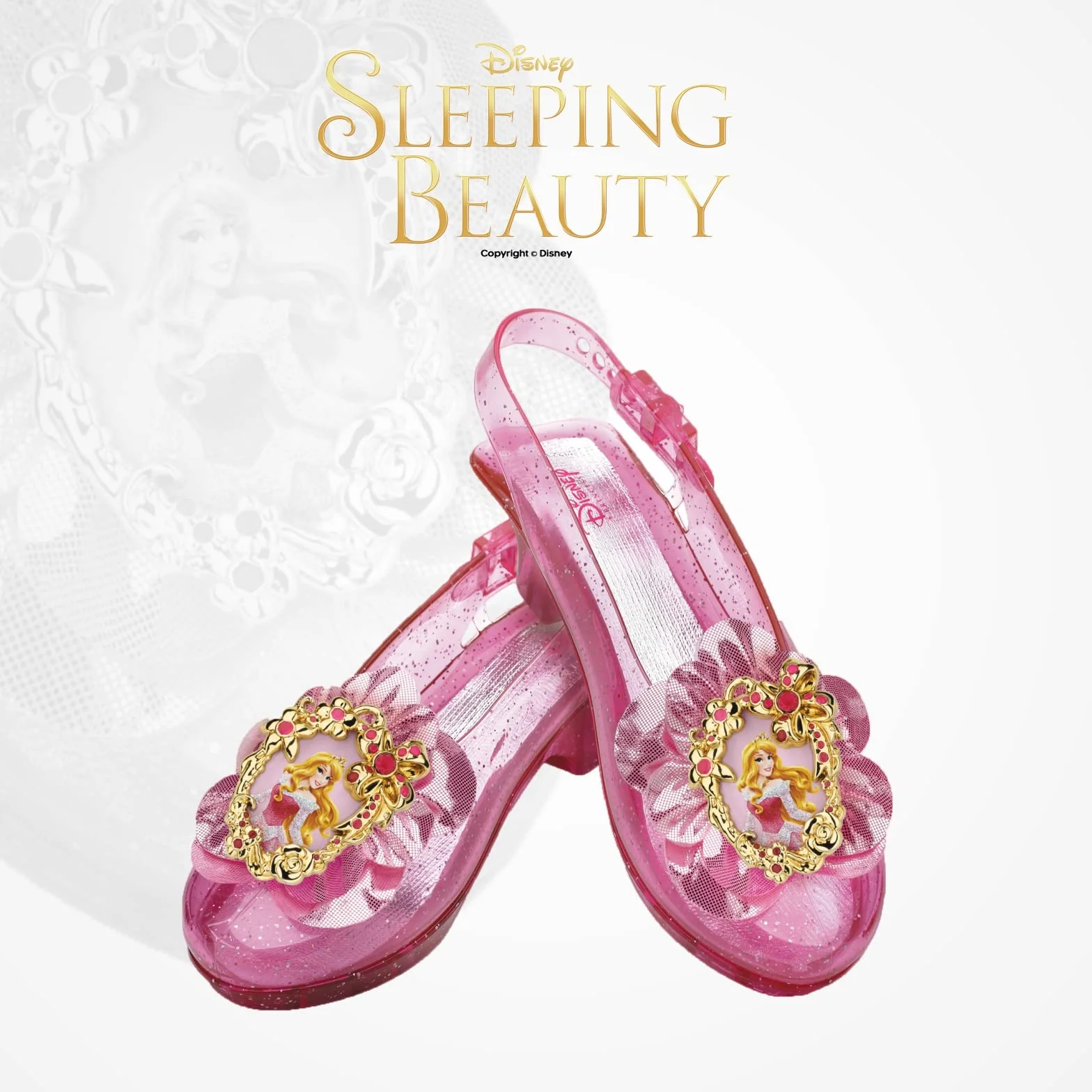 Disney Officiel Chaussures Princesse Fille Aurore Déguisement La Belle au Bois Dormant