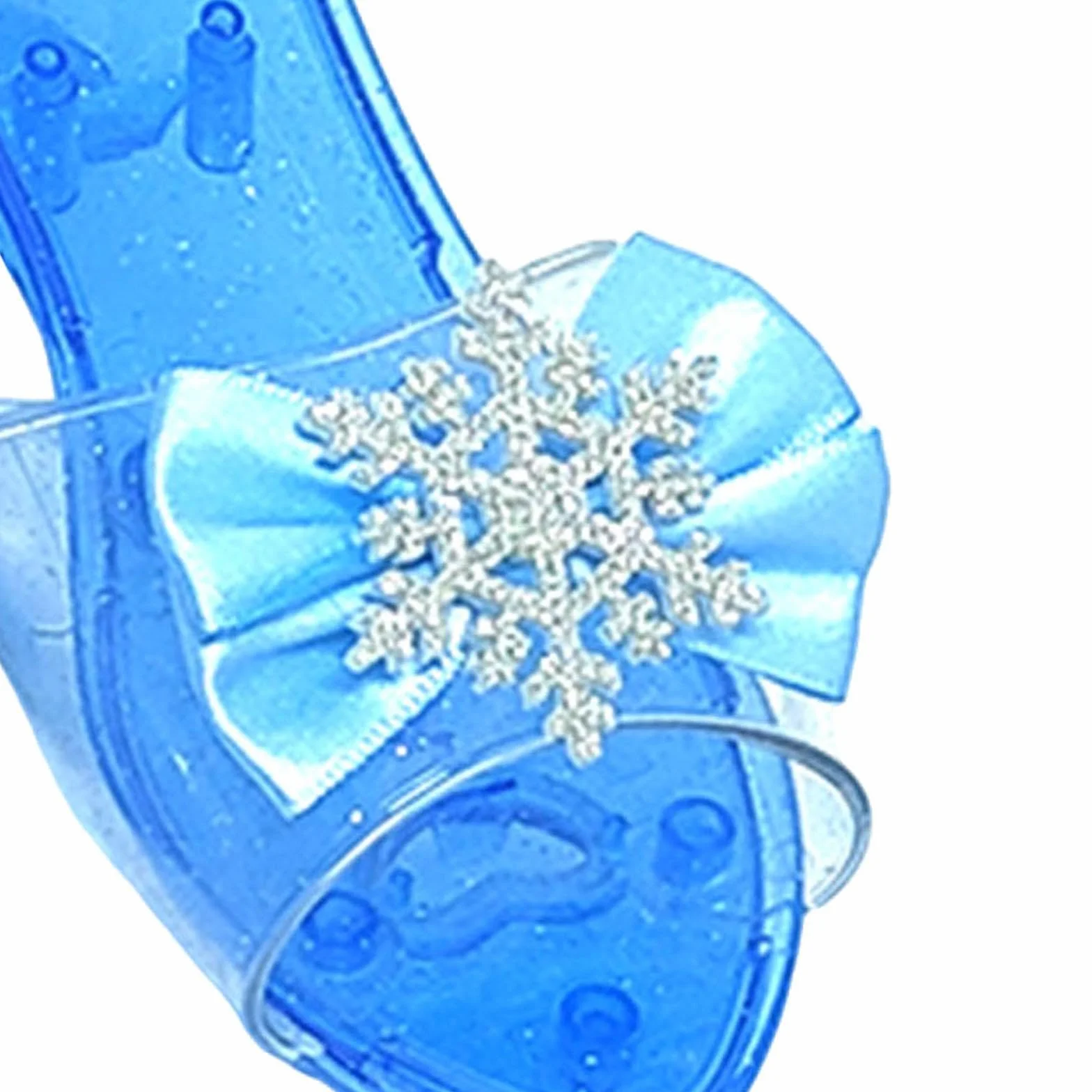 predolo Chaussures de Princesse à Enfiler pour déguisement, Bleu