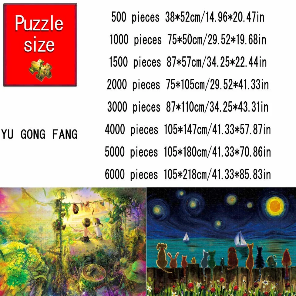 Puzzle adulte de 2000 pièces - Puzzle adulte de 2000 pièces - Grand jeu de puzzle pour enfant (baiser de couple)