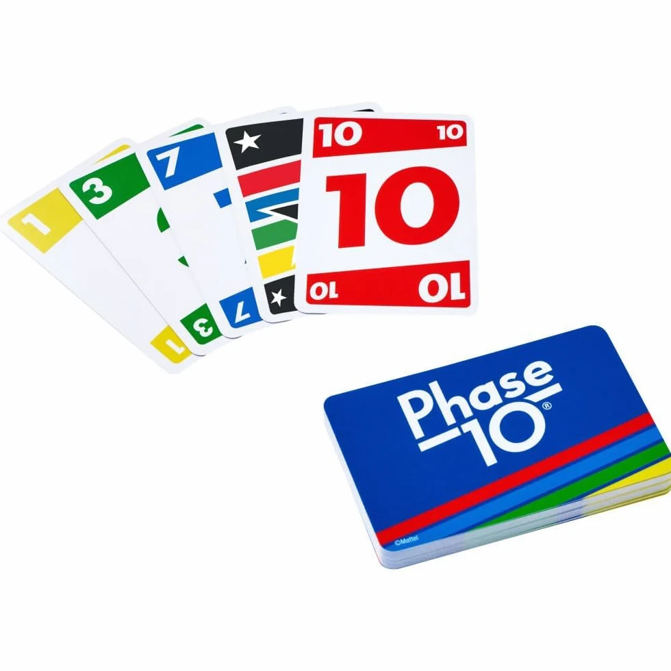 Mattel Uno Lot de 3 jeux de cartes Dos and Phase 10