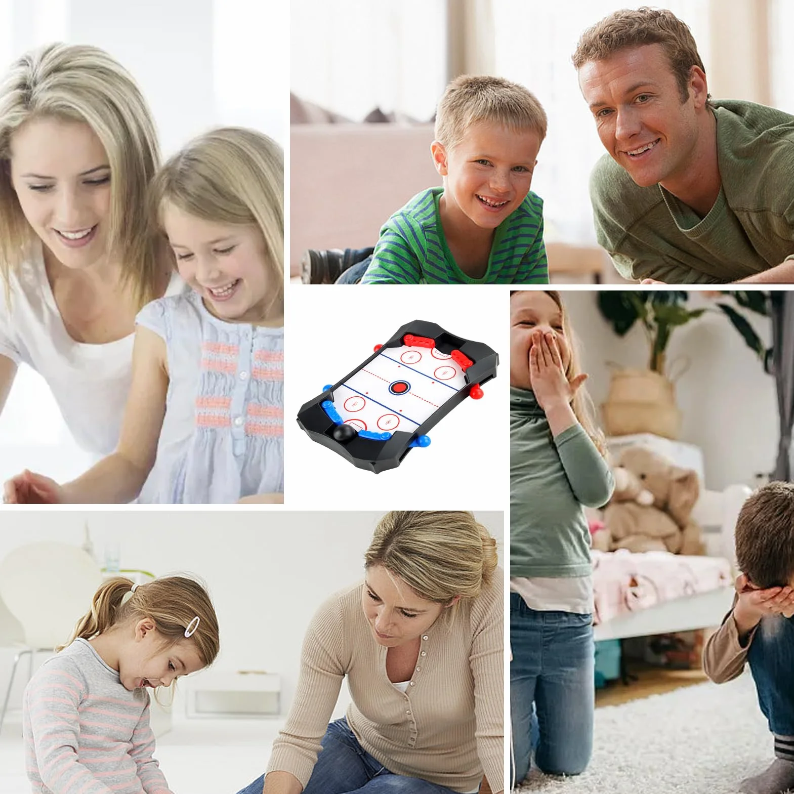 PRIMUZ Jeu de Hockey sur Table, Sport de Bureau, Rondelle Rapide pour Adultes et Amis