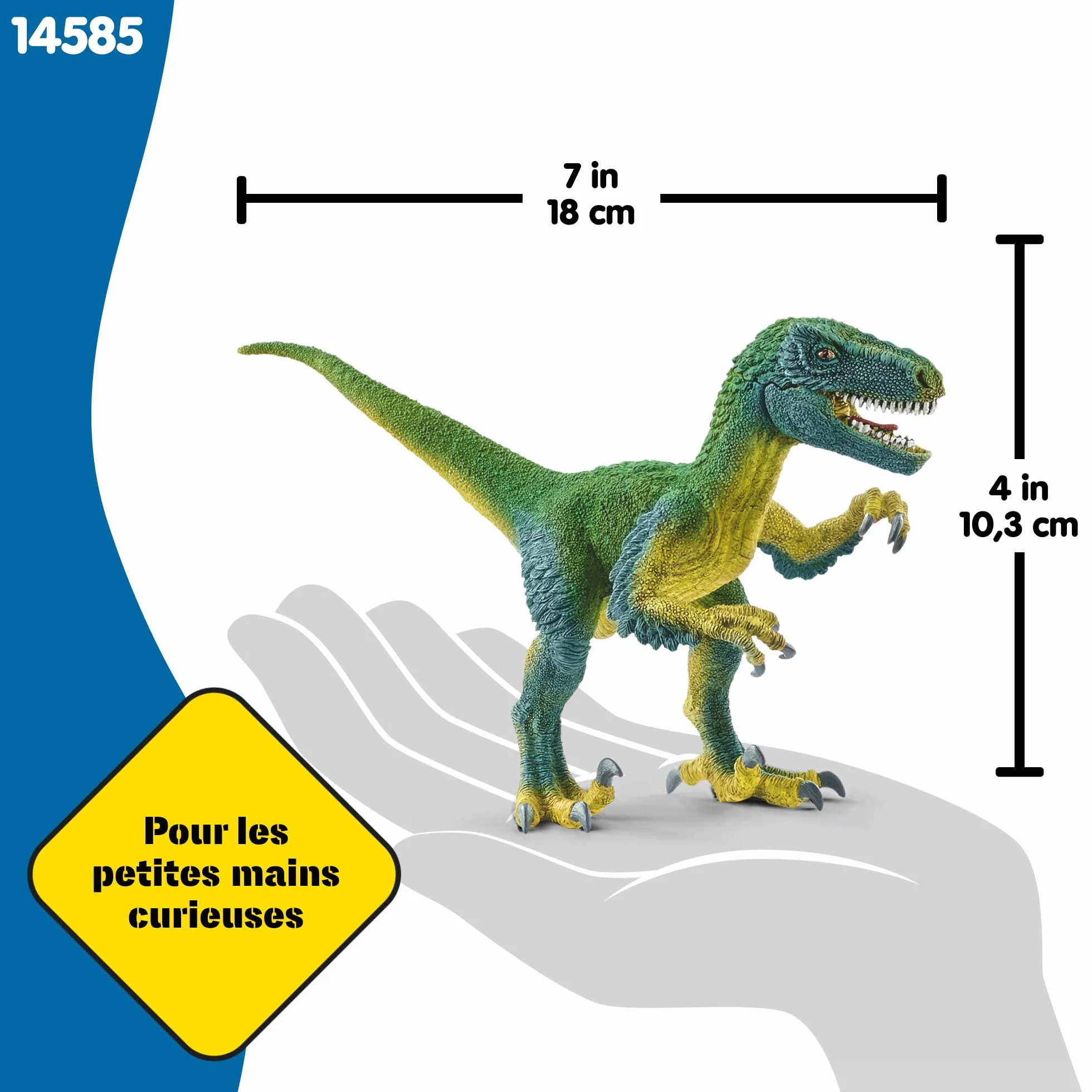 Schleich Dinosaure Vélociraptor 14585 18 x 6 x 10 cm