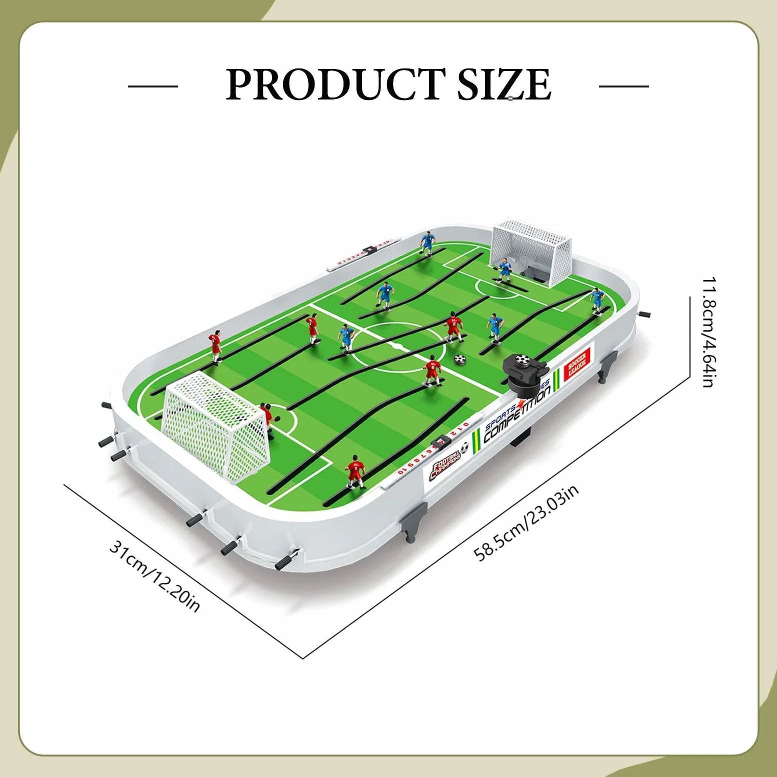 Jeu de Football de Société, Mini -Foot, Cadeau Sportif et Compétitif, Jouet de Football Interactif pour Enfants, Idéal pour Les et