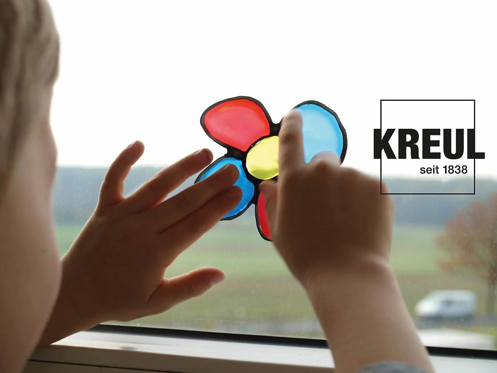 KREUL Mucki Window Color Kleine Tierwelt Set de coloriage pour fenêtres 7 crayons 29 ml