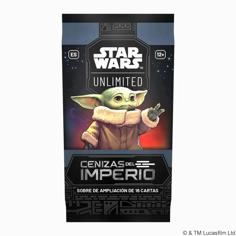Asmodee FFG Star Wars Unlimited Jeu de Cartes à Collectionner Cendres de l'empire, 24 enveloppes de 16 Cartes, TCG à partir de 12 Ans, pour 2 Joueurs, Espagnol