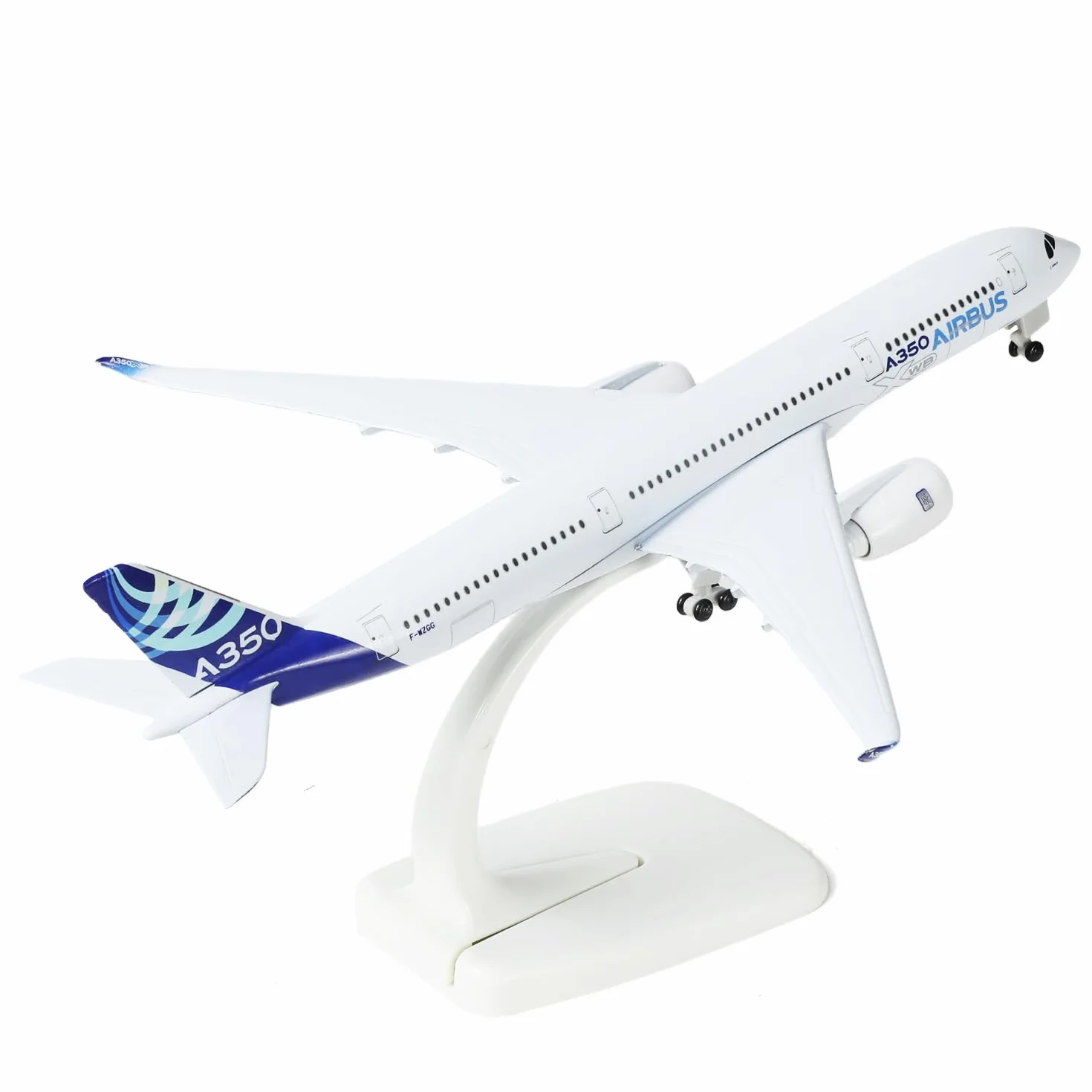 Modèle d'avion A350-900 1/300 en métal moussé, alliage entier 7,8 pouces