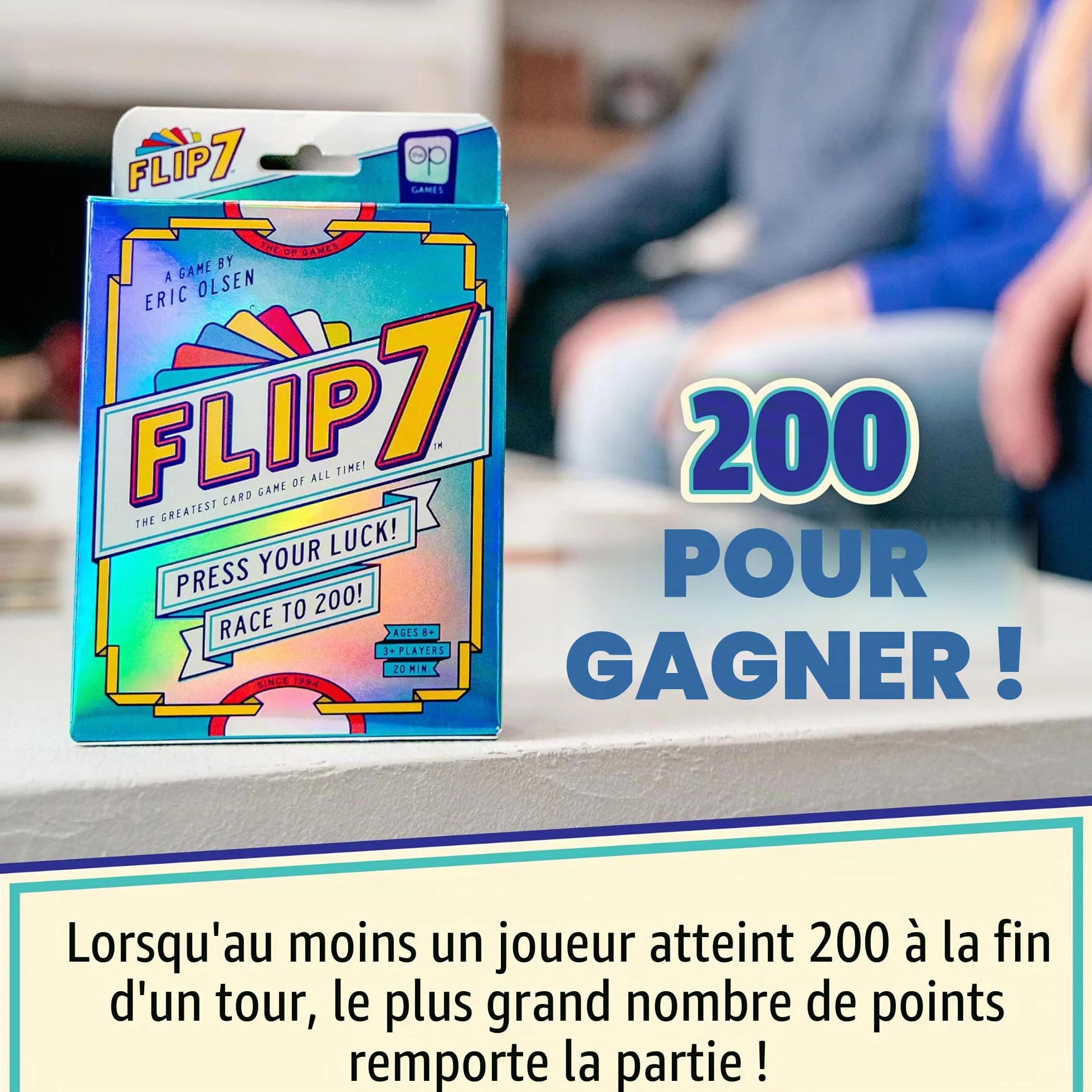 Flip 7™ Jeu de Cartes Familial Chance et Stratégie 94 Cartes Édition Compacte