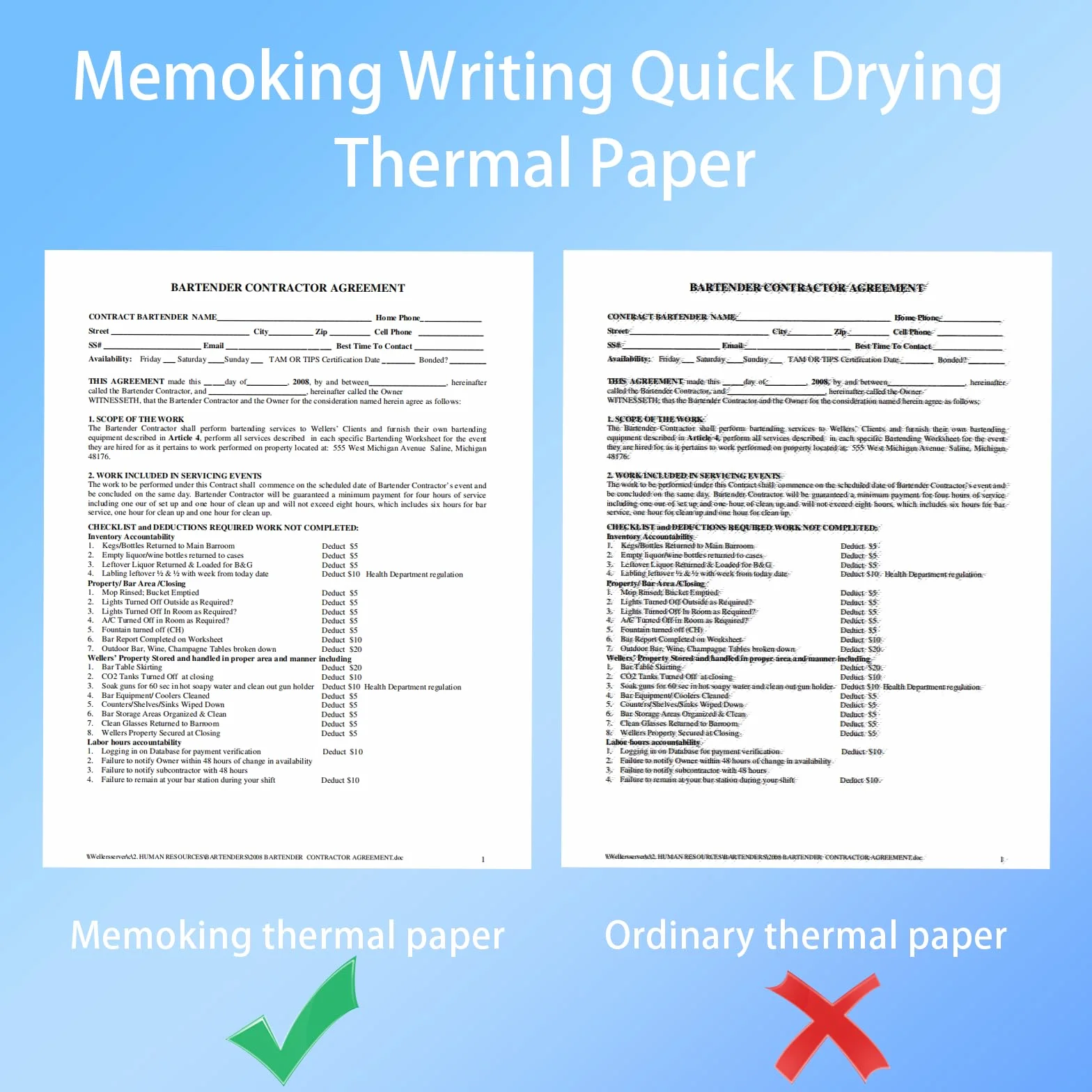 Papier Thermique A4 210 x 297 mm Lot de 100 Feuilles Compatible Phomemo TATTMUSE A285M A28U M08F M834 M832D M08D